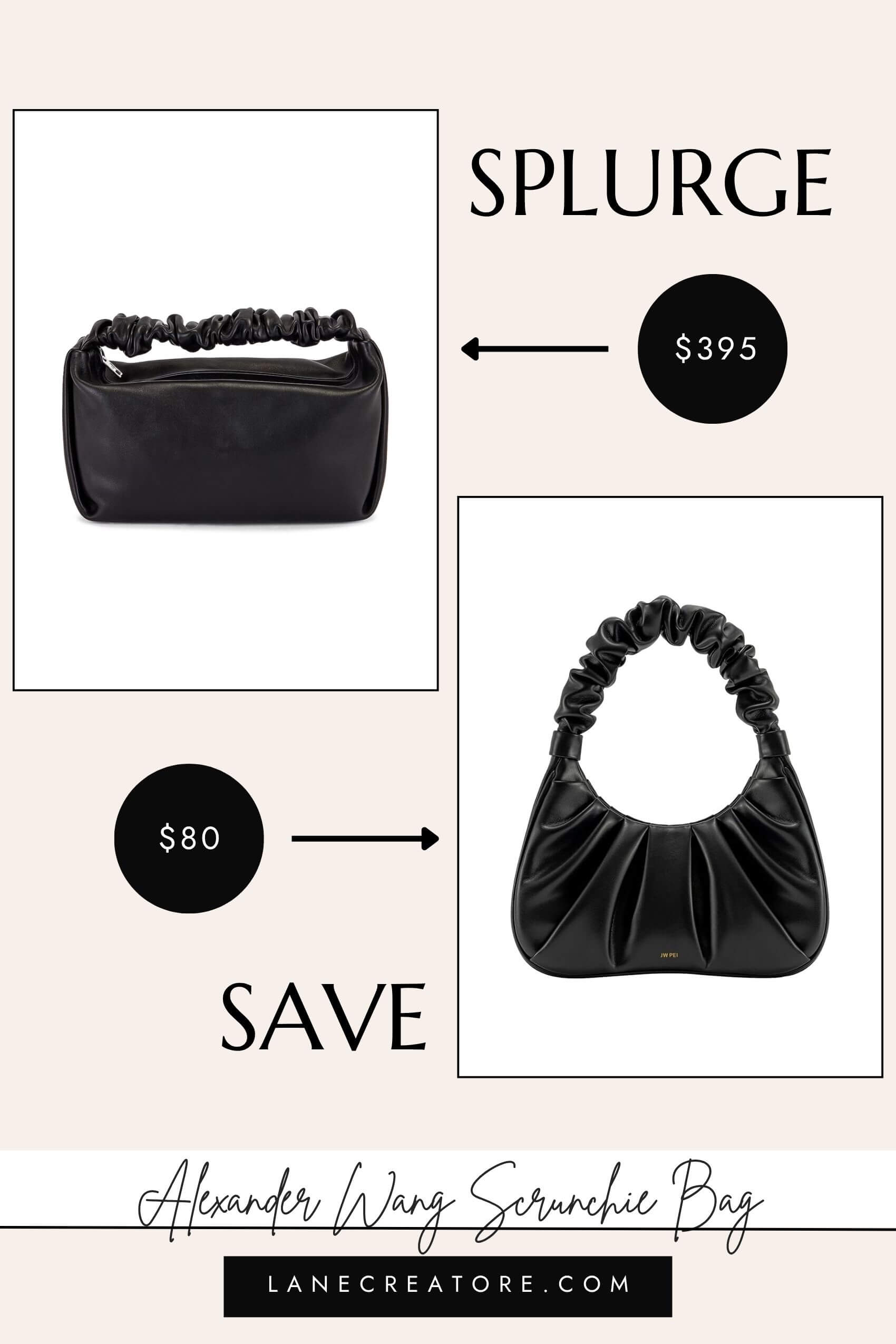 alexander wang scrunchie bag dupe