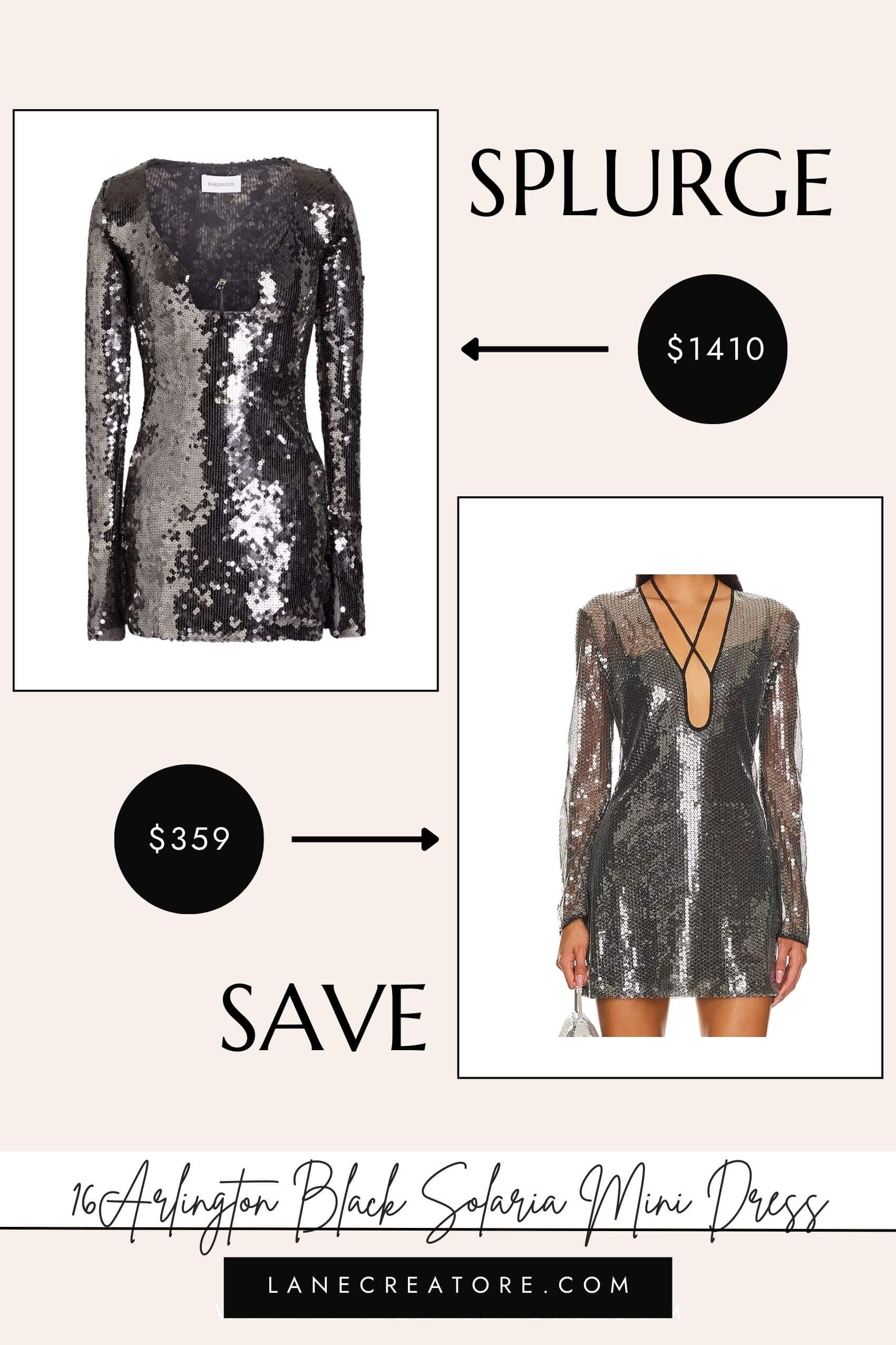 16arlington mini dress dupe