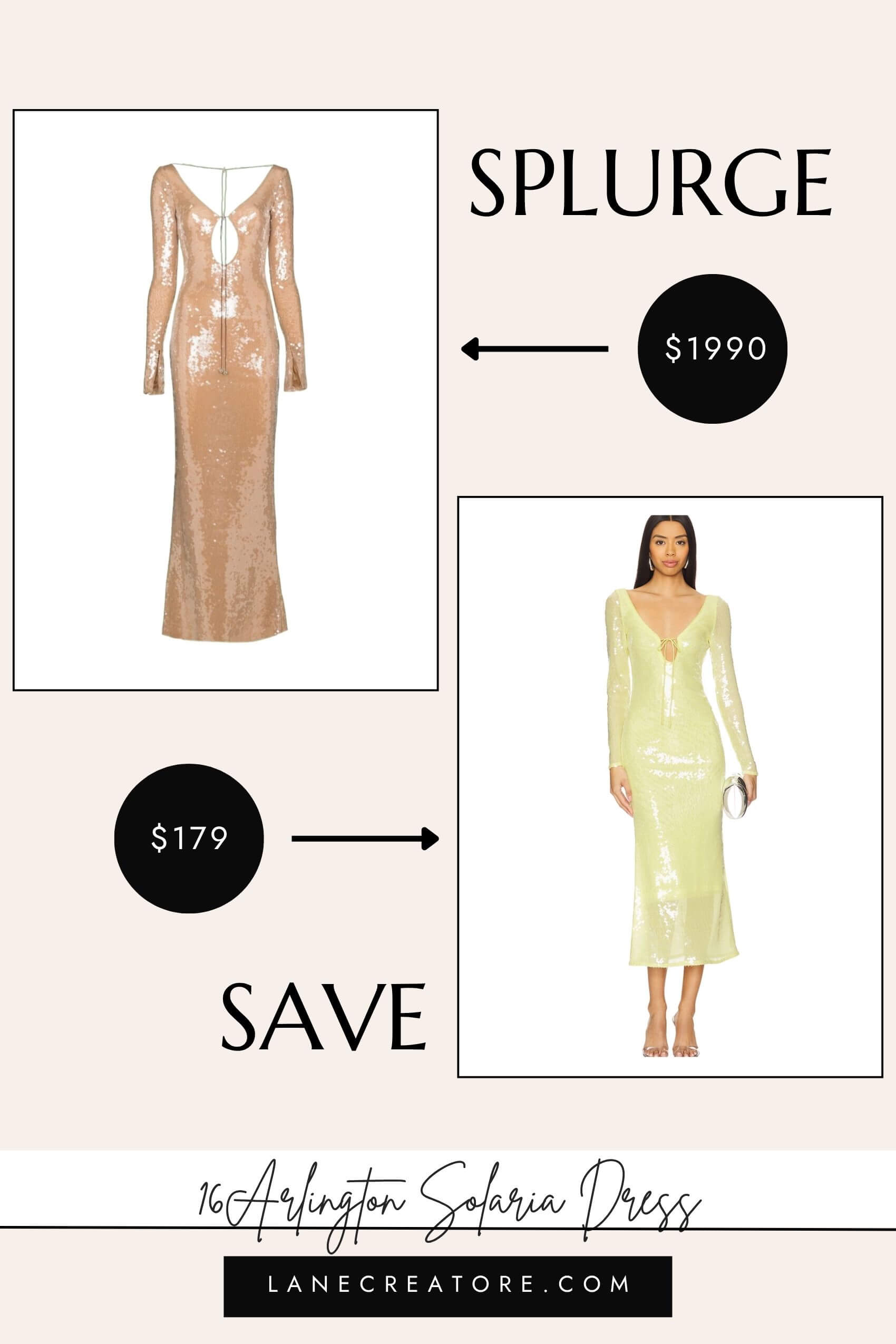 16arlington solaria dress dupe