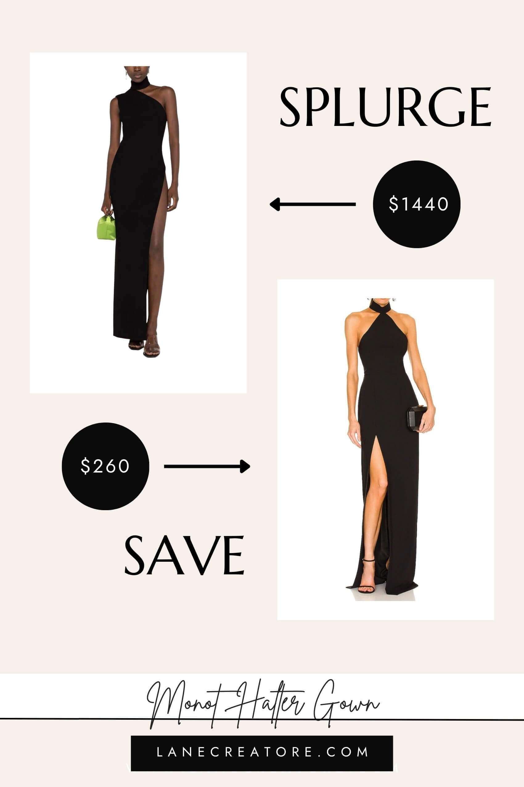 monot halter dress dupe