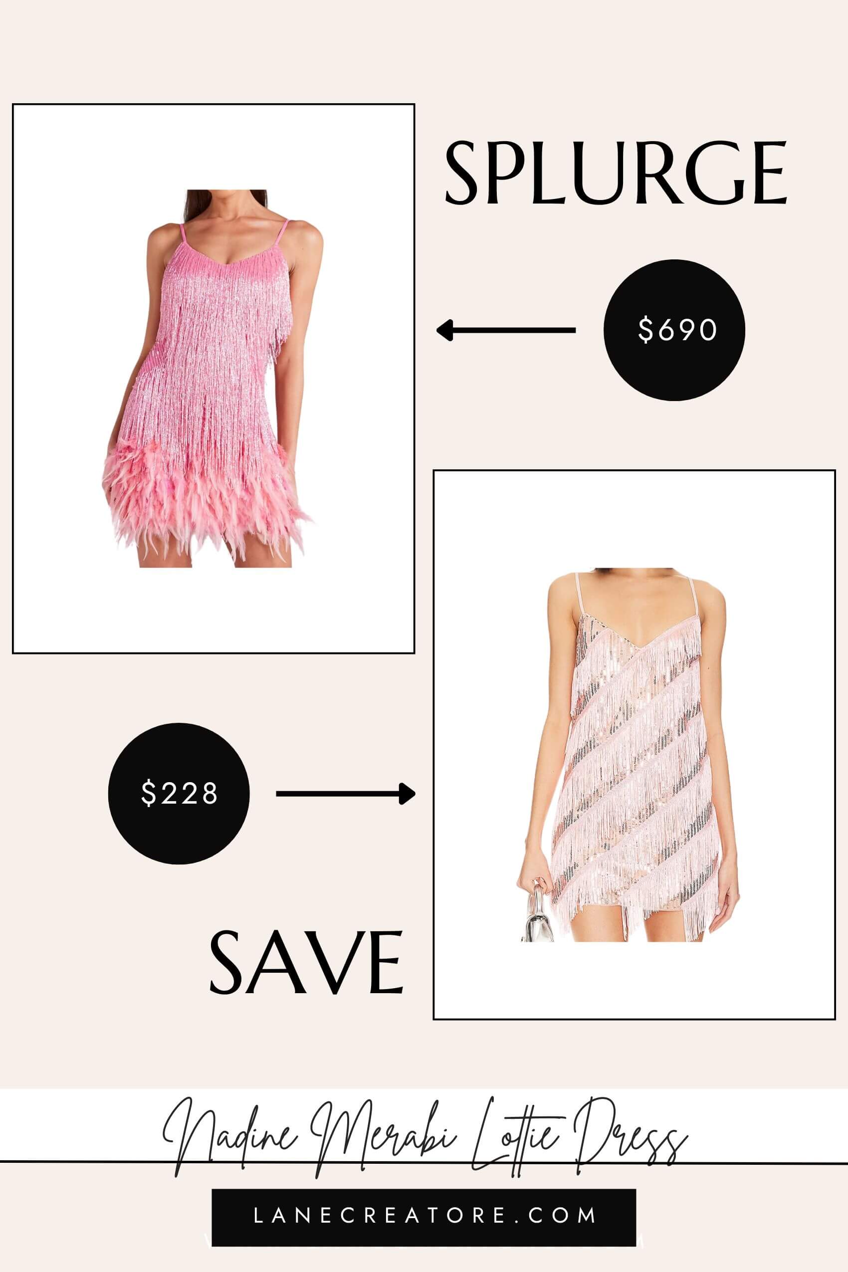 nadine merabi lottie dress dupe
