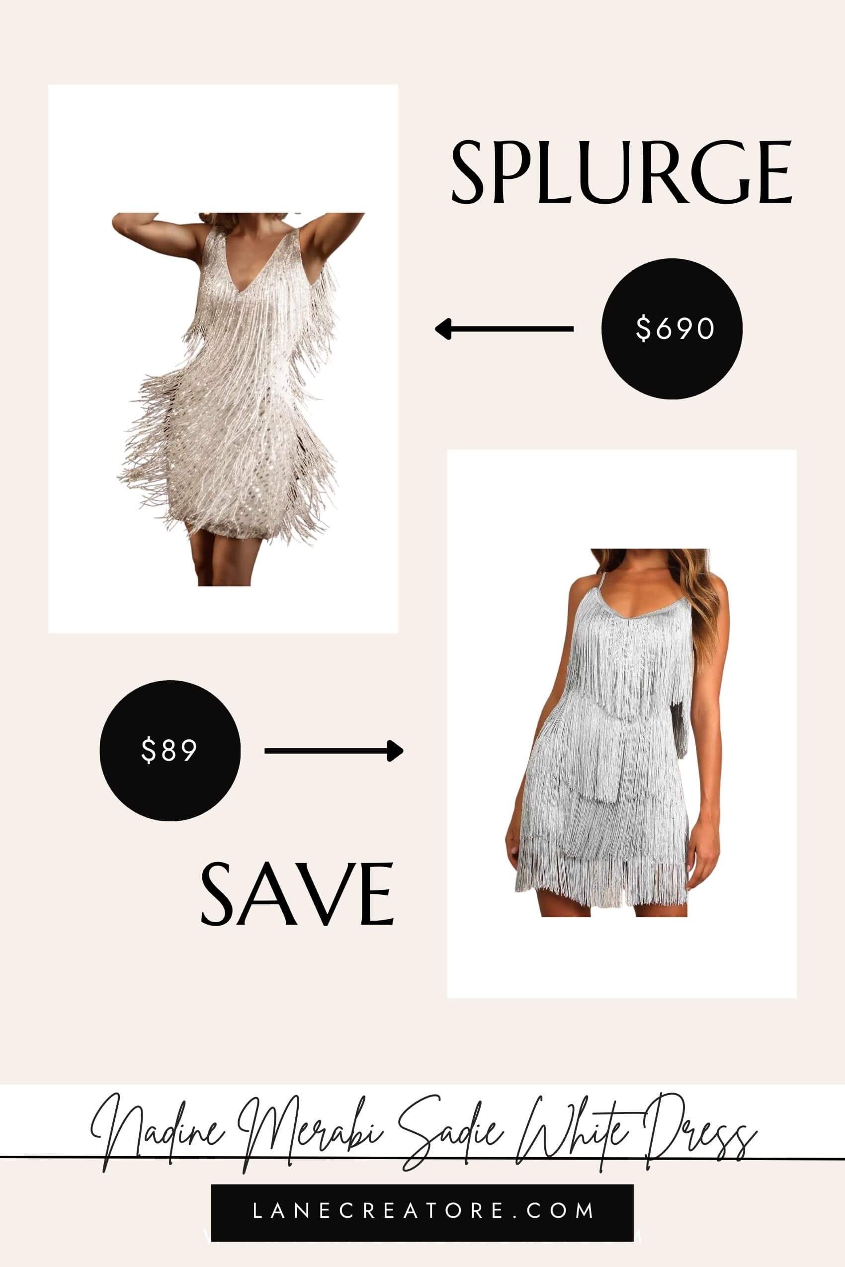 nadine merabi sadie dress dupe