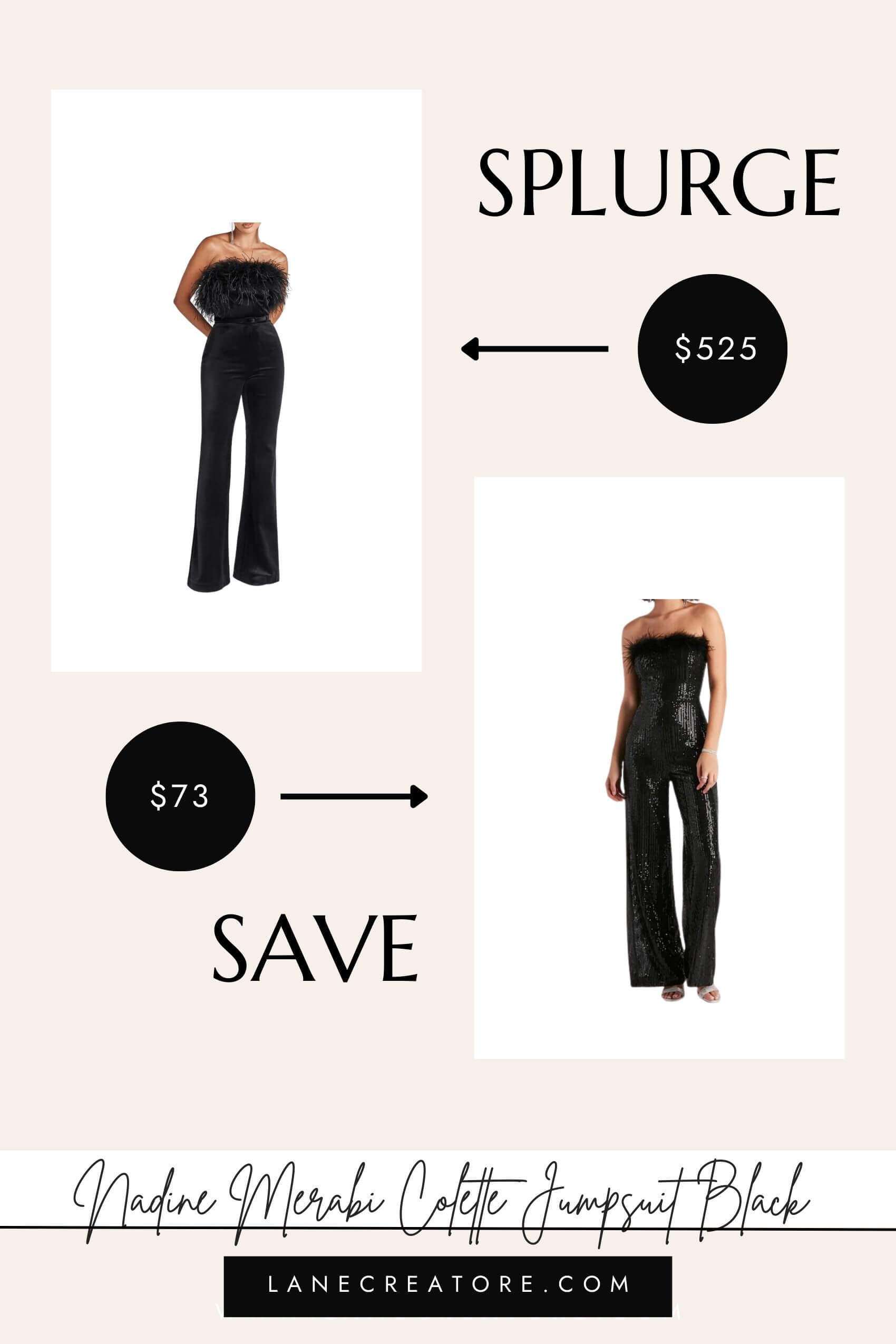nadine merabi jumpsuit dupe