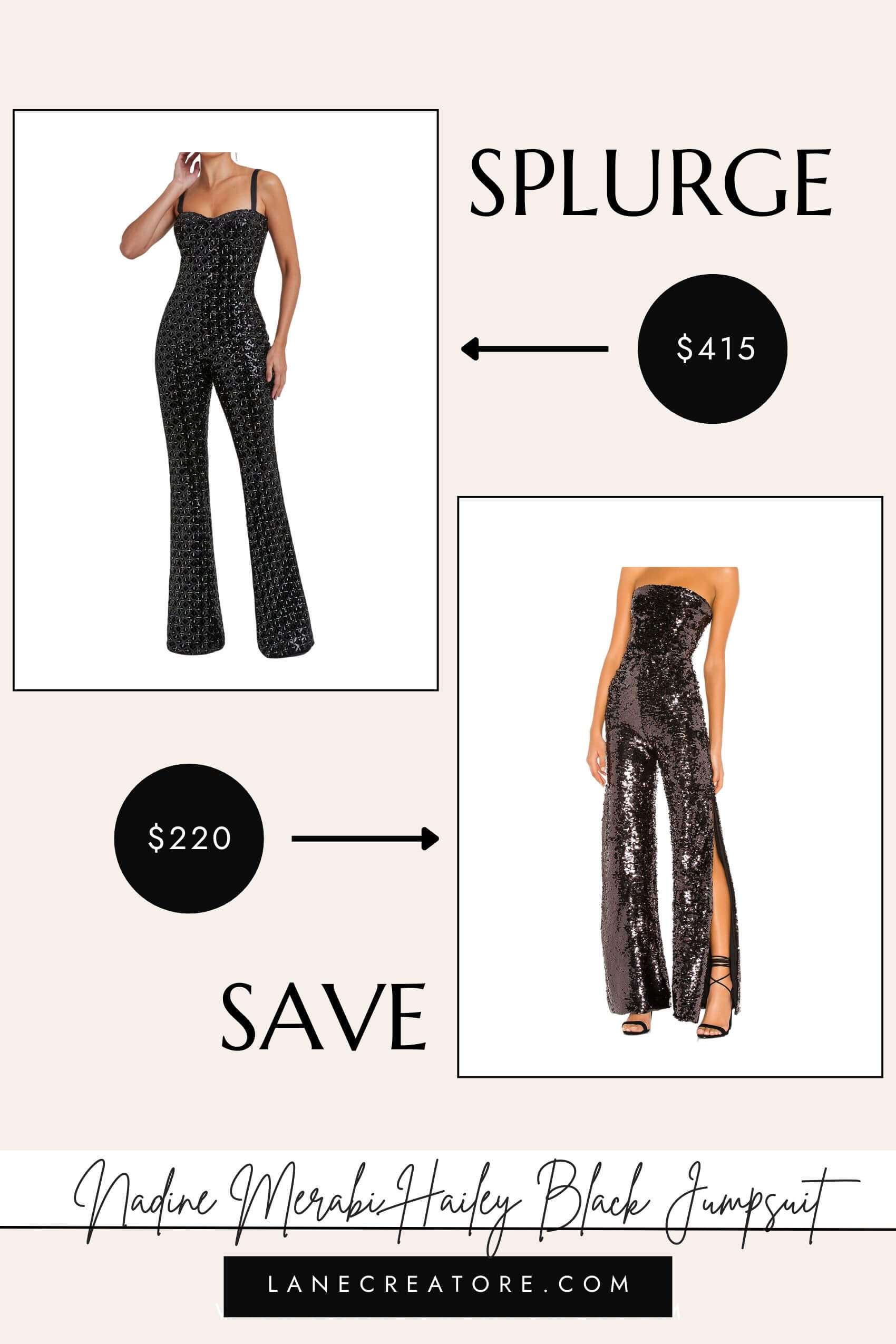 nadine merabi hailey jumpsuit dupe