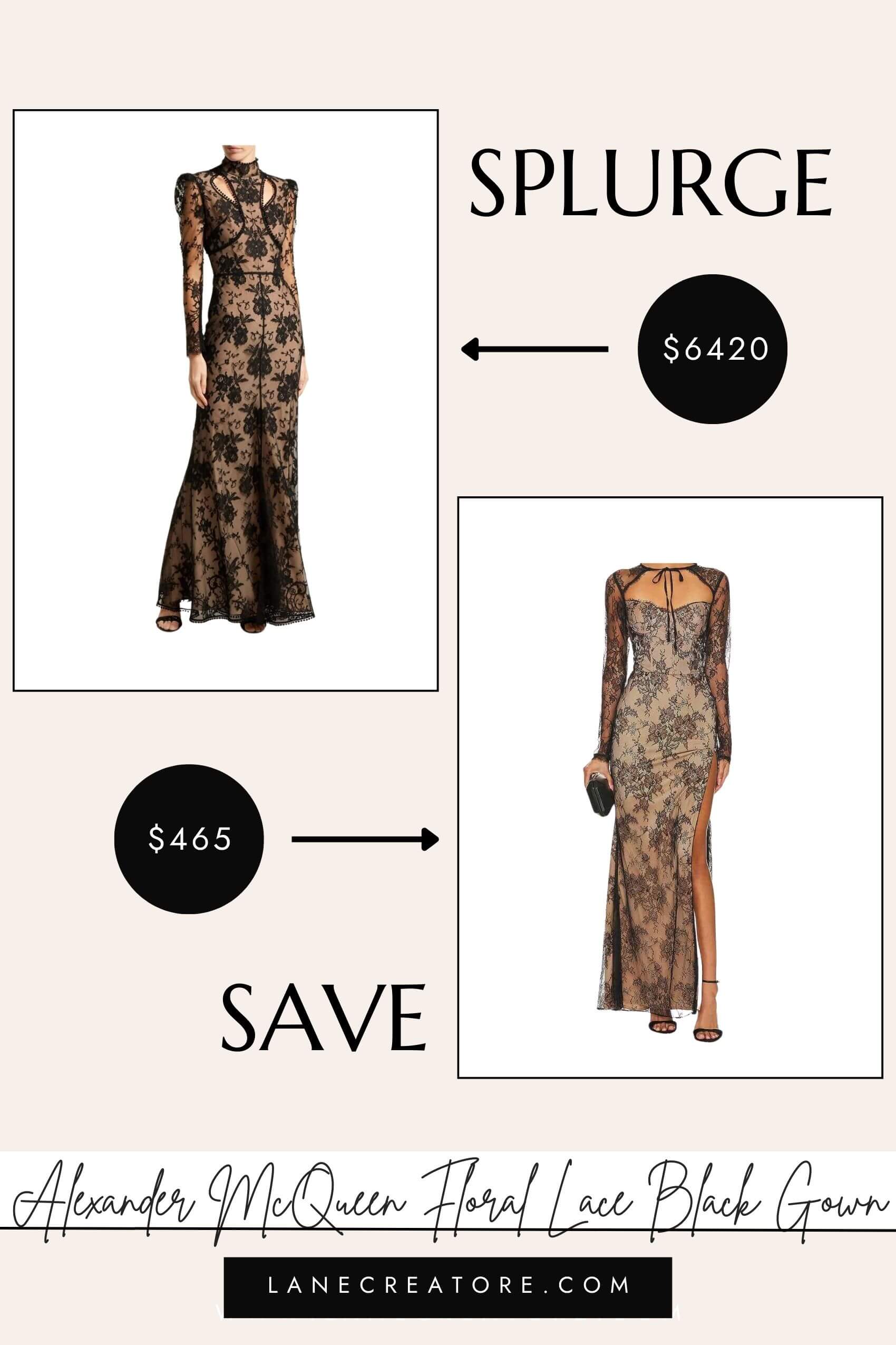 alexander mcqueen dress dupe
