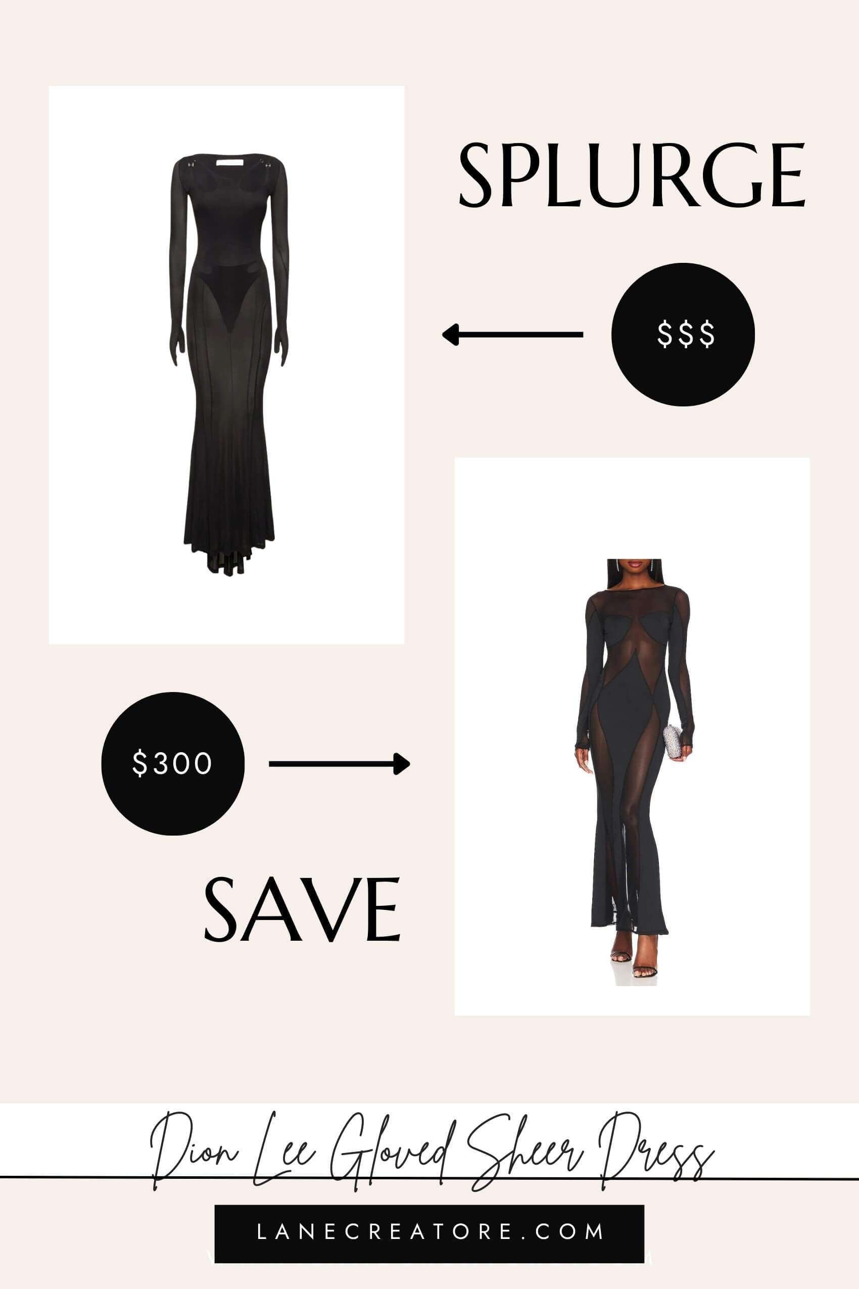 dion lee maxi dress dupe