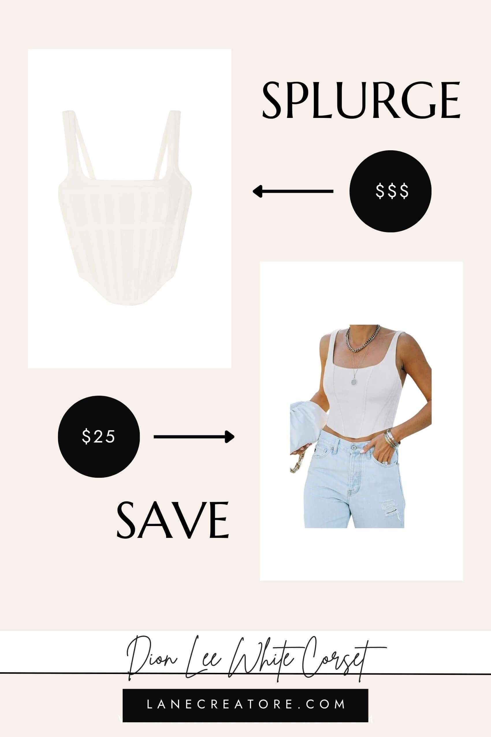 dion lee corset dupe