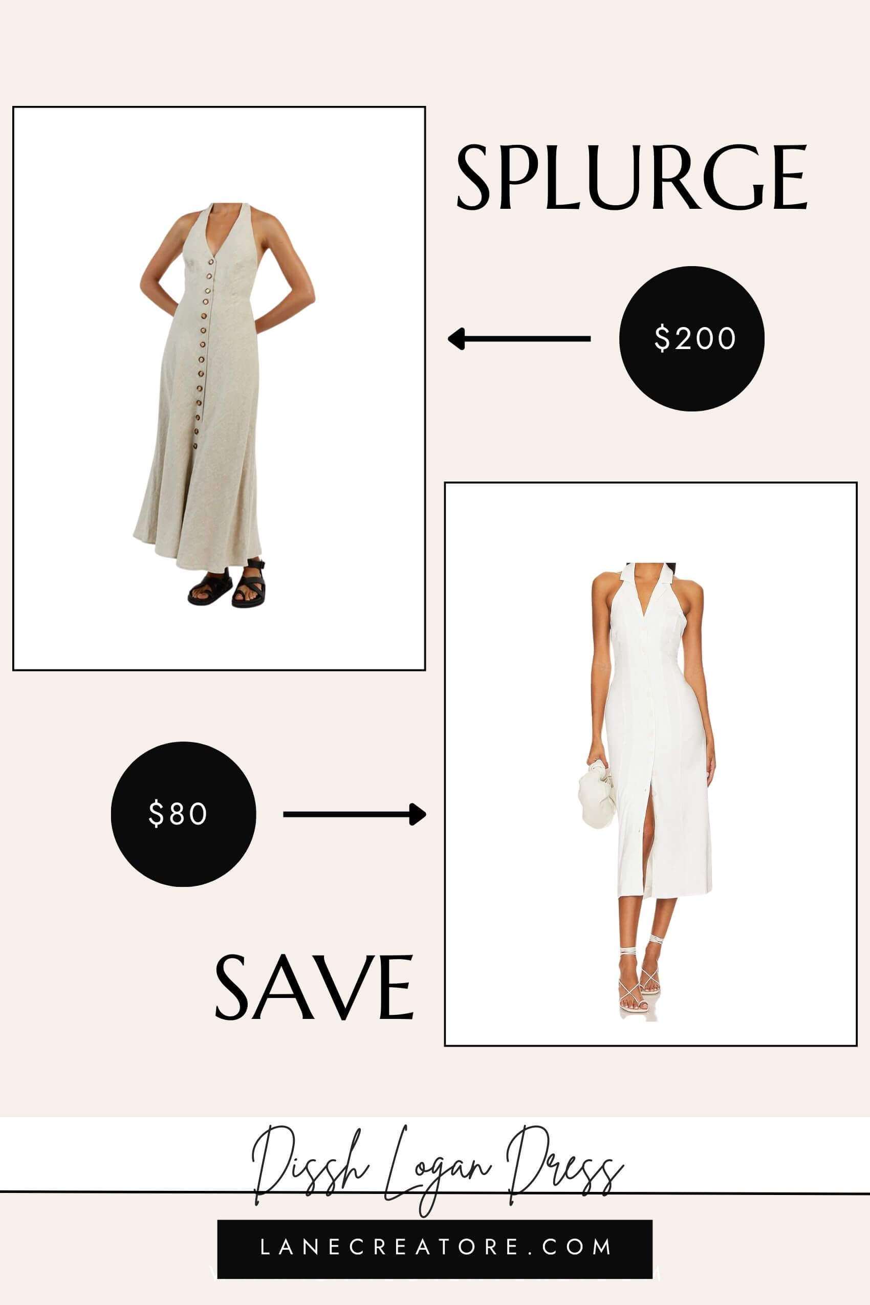 dissh halter dress dupe