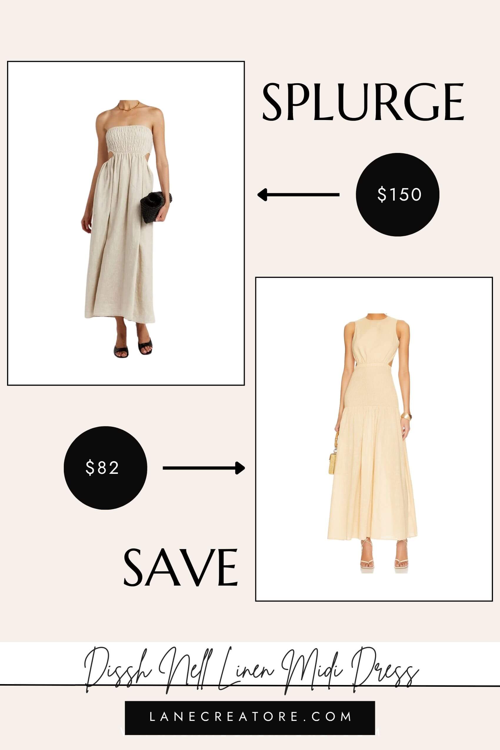 dissh linen dress dupe