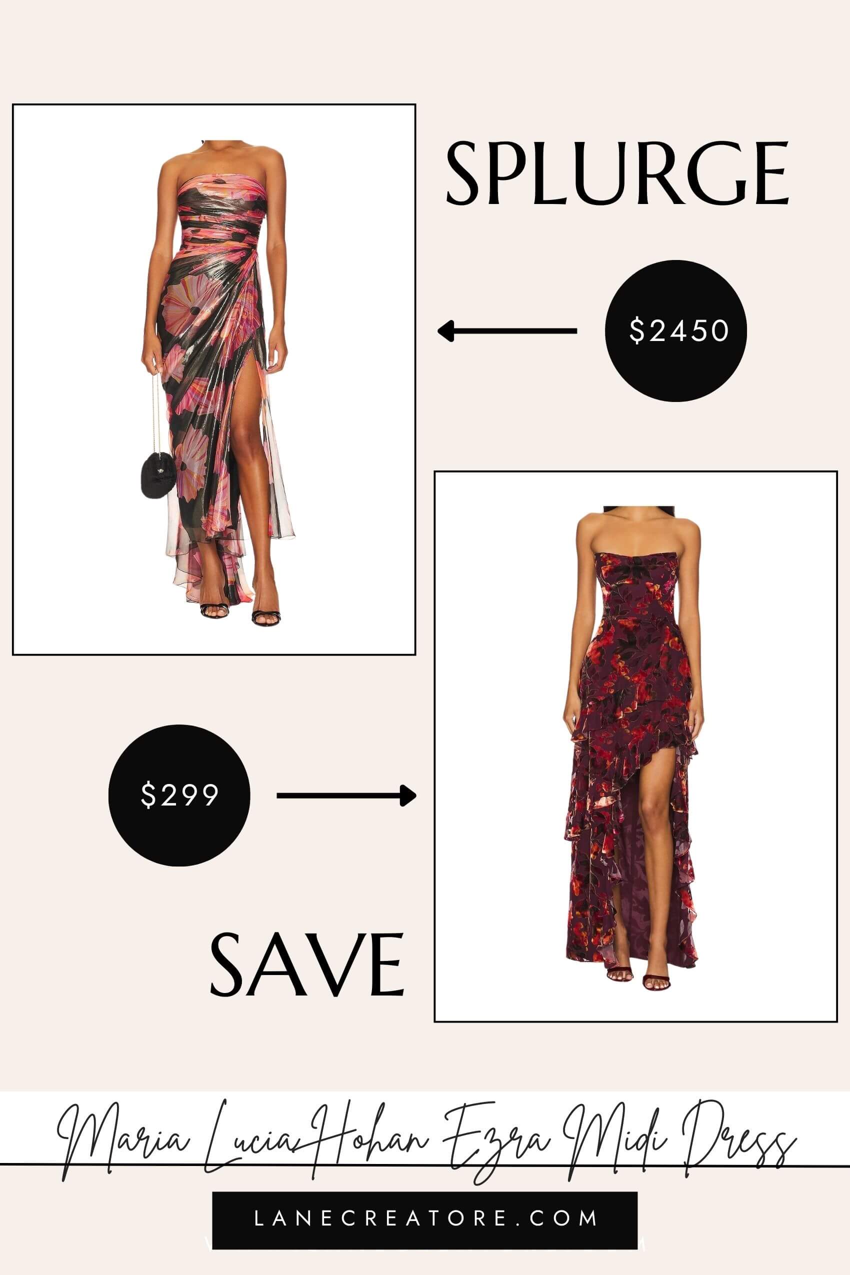 maria lucia hohan ezra midi dress dupe