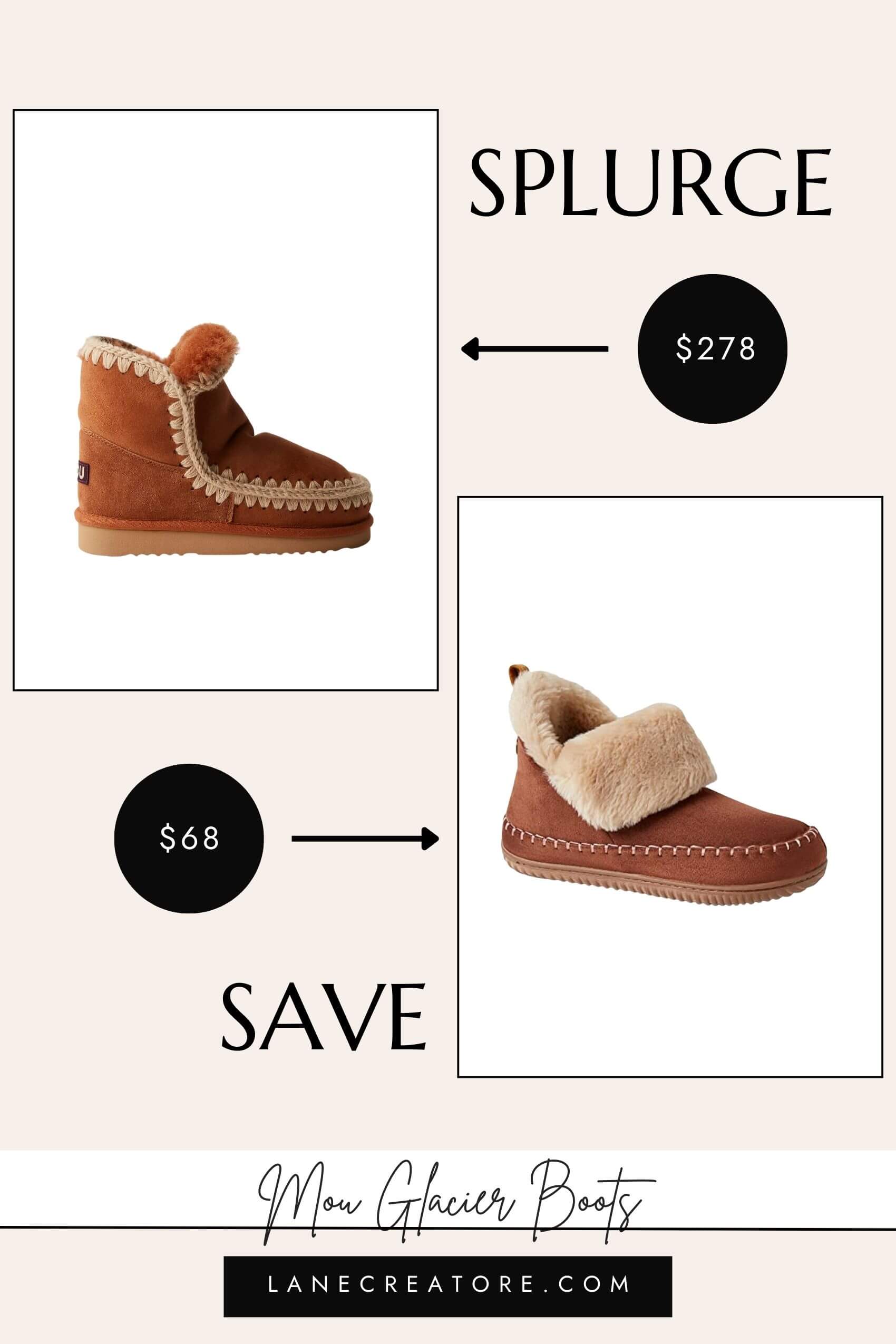 mou glacier boots dupe