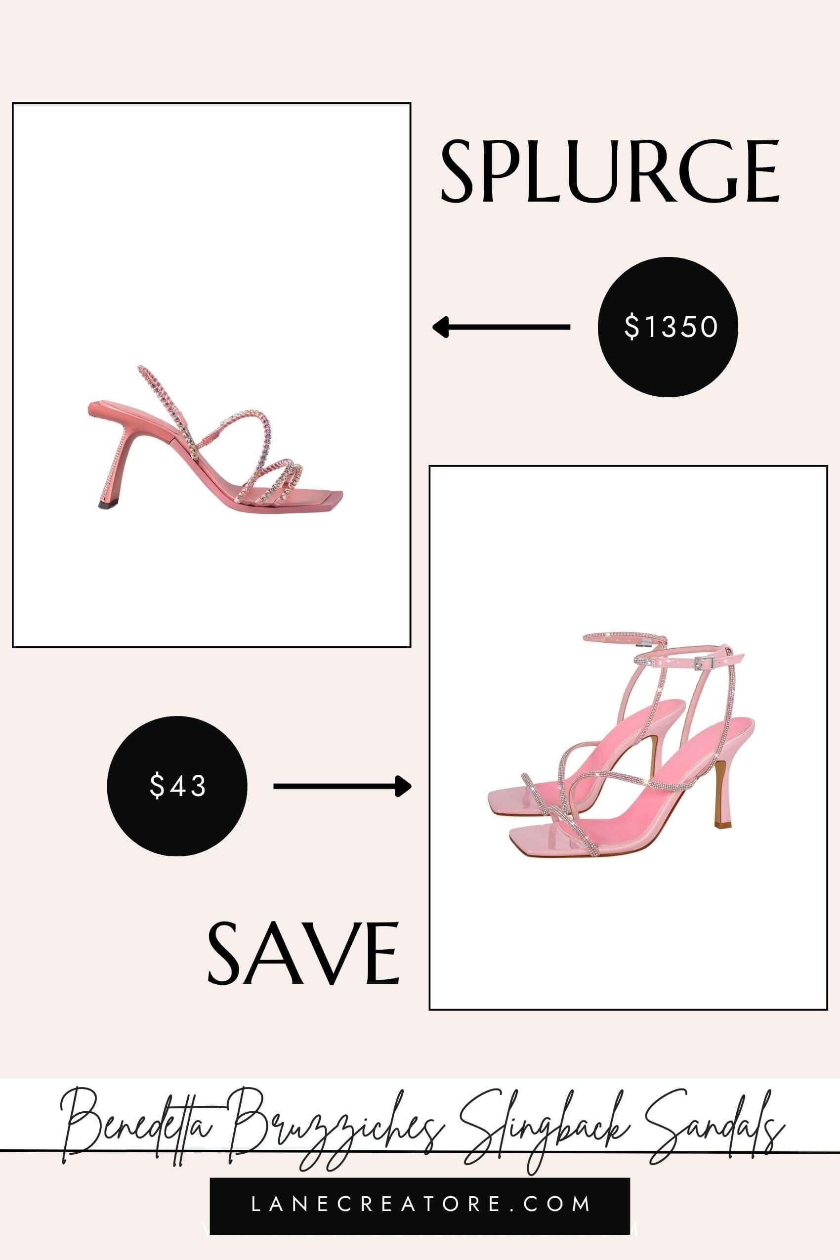 benedetta bruzziches shoes dupe