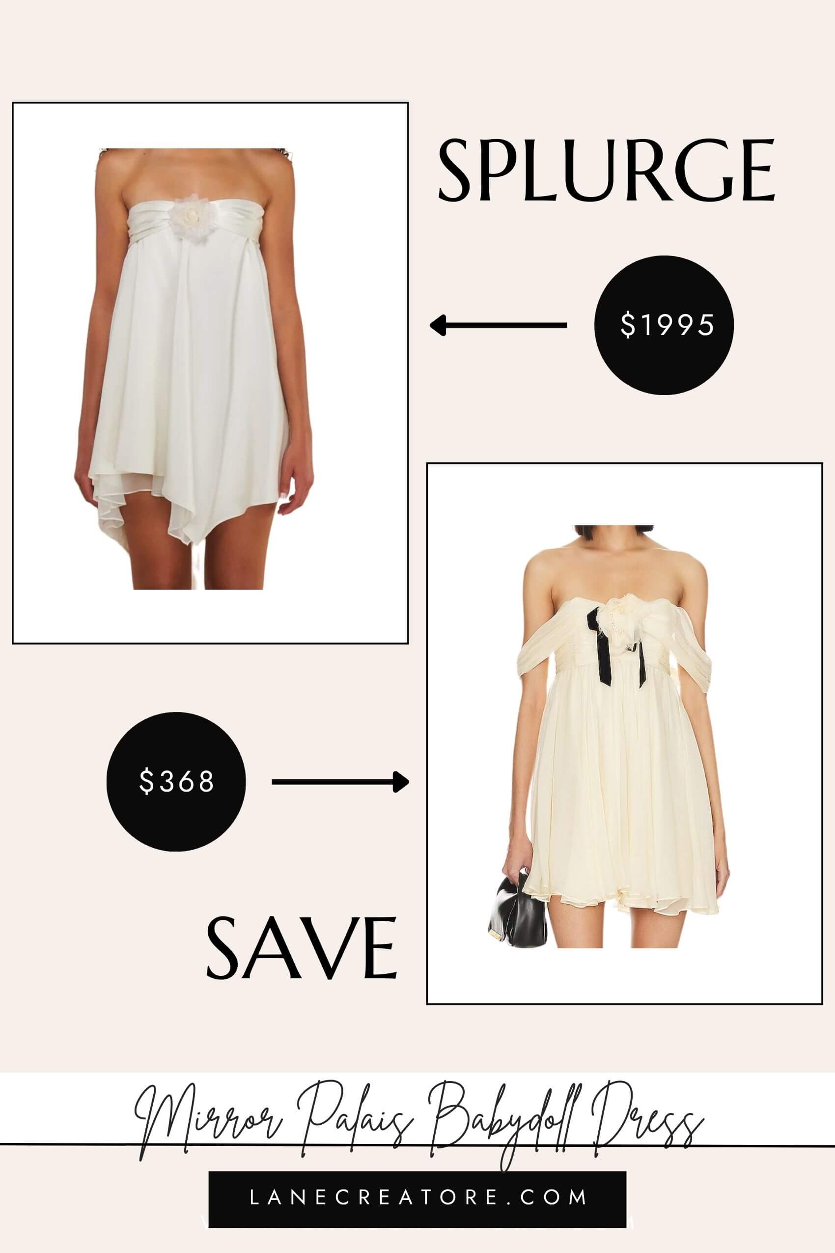 mirror palais dress dupe