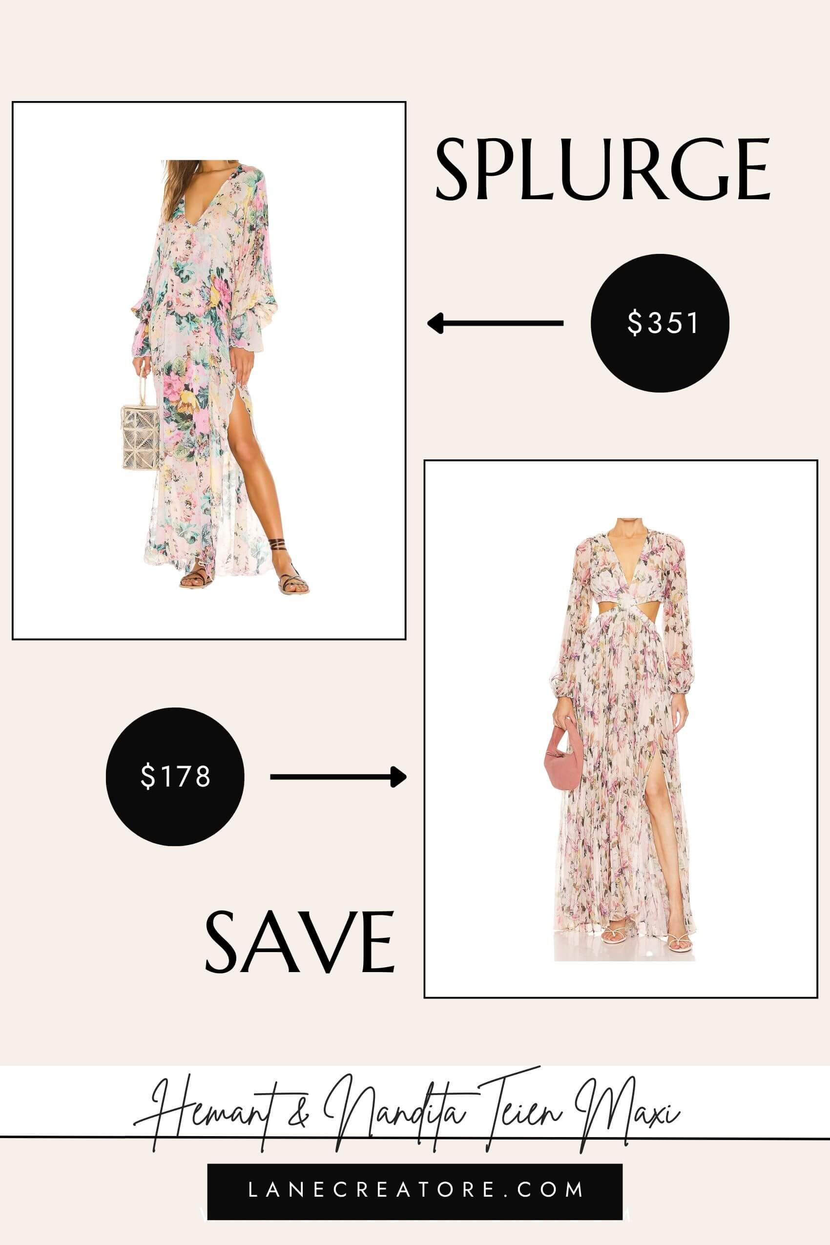 hemant and nandita teien dress dupe