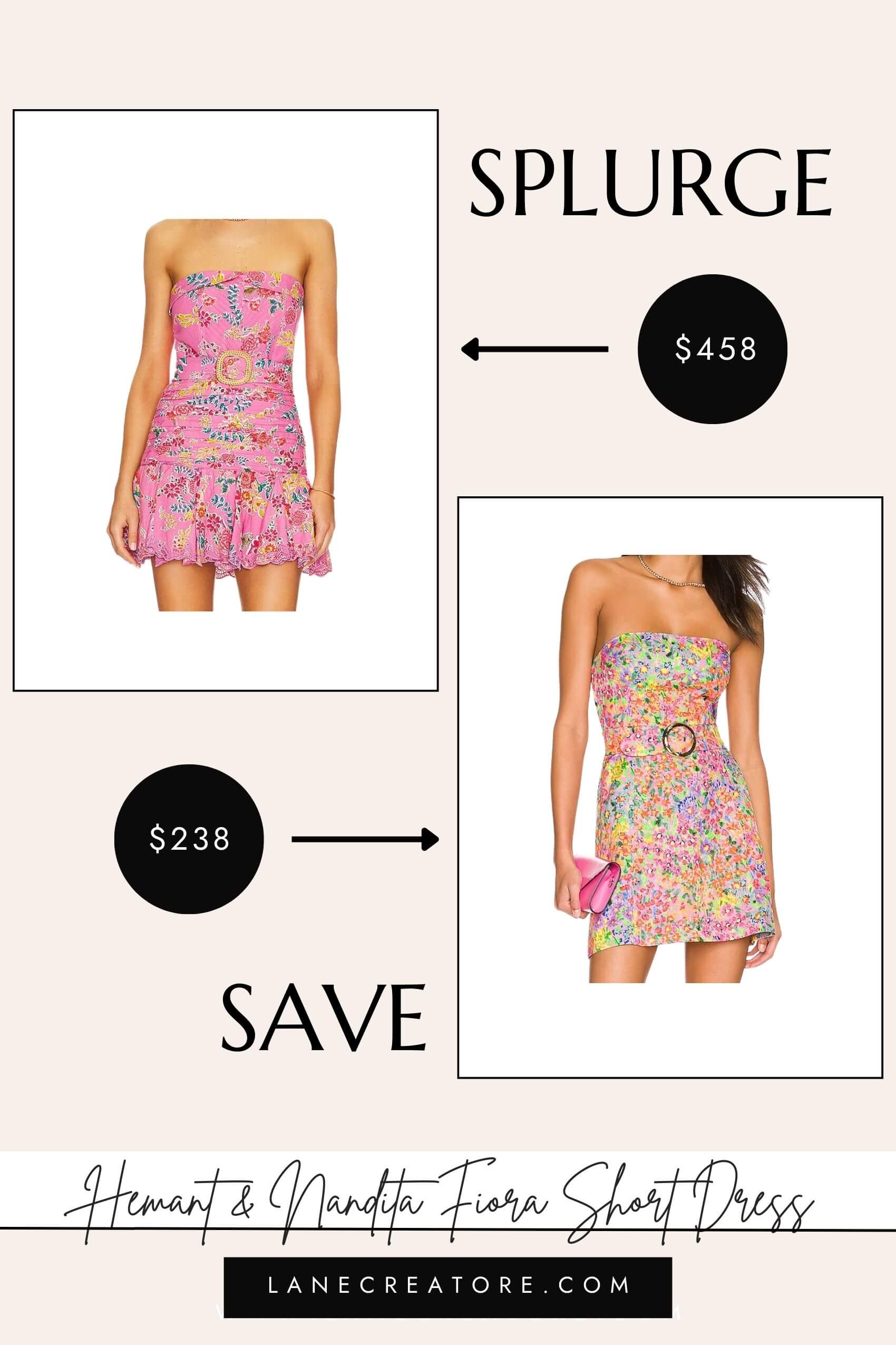 hemant and nandita mini dress dupe