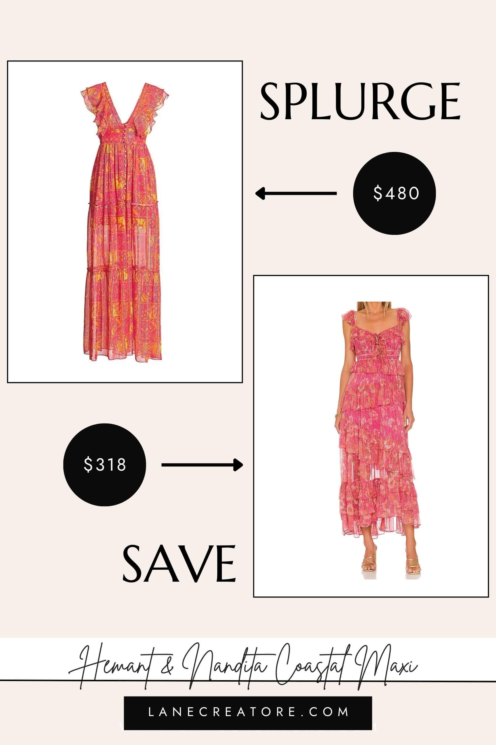 hemant and nandita maxi dress dupe