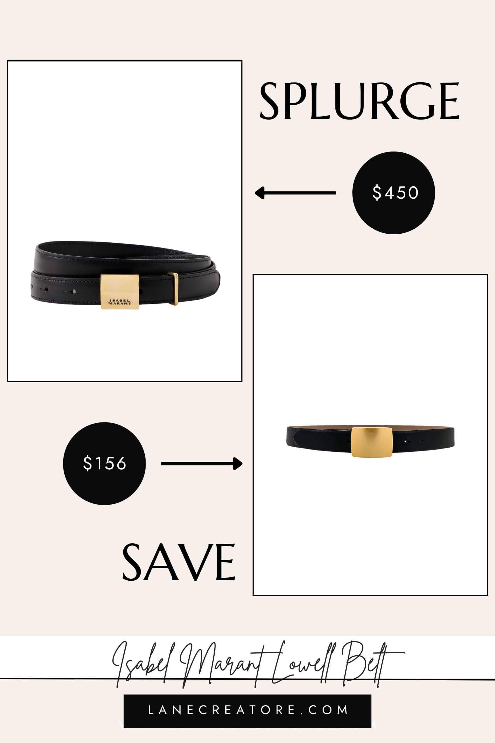 isabel marant black belt dupe