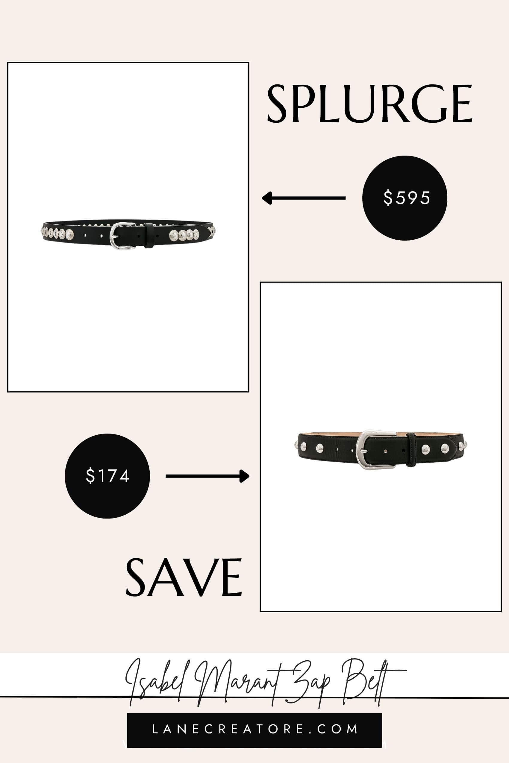 isabel marant studded belt dupe