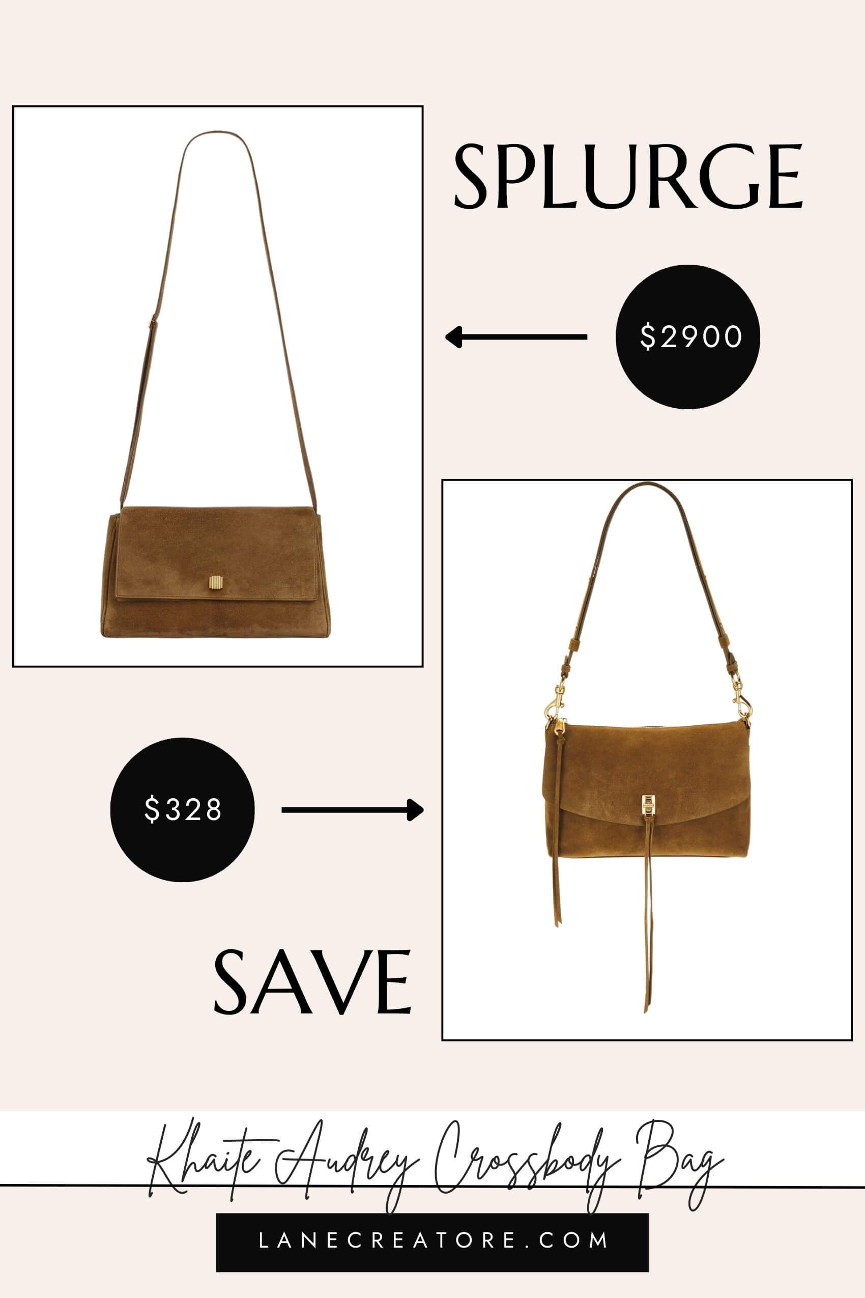 khaite audrey crossbody bag dupe