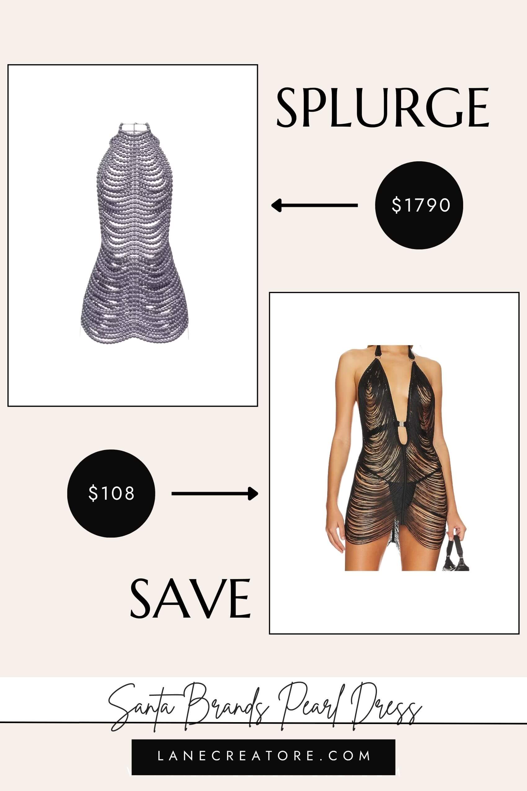 santa brands pearl dress dupe