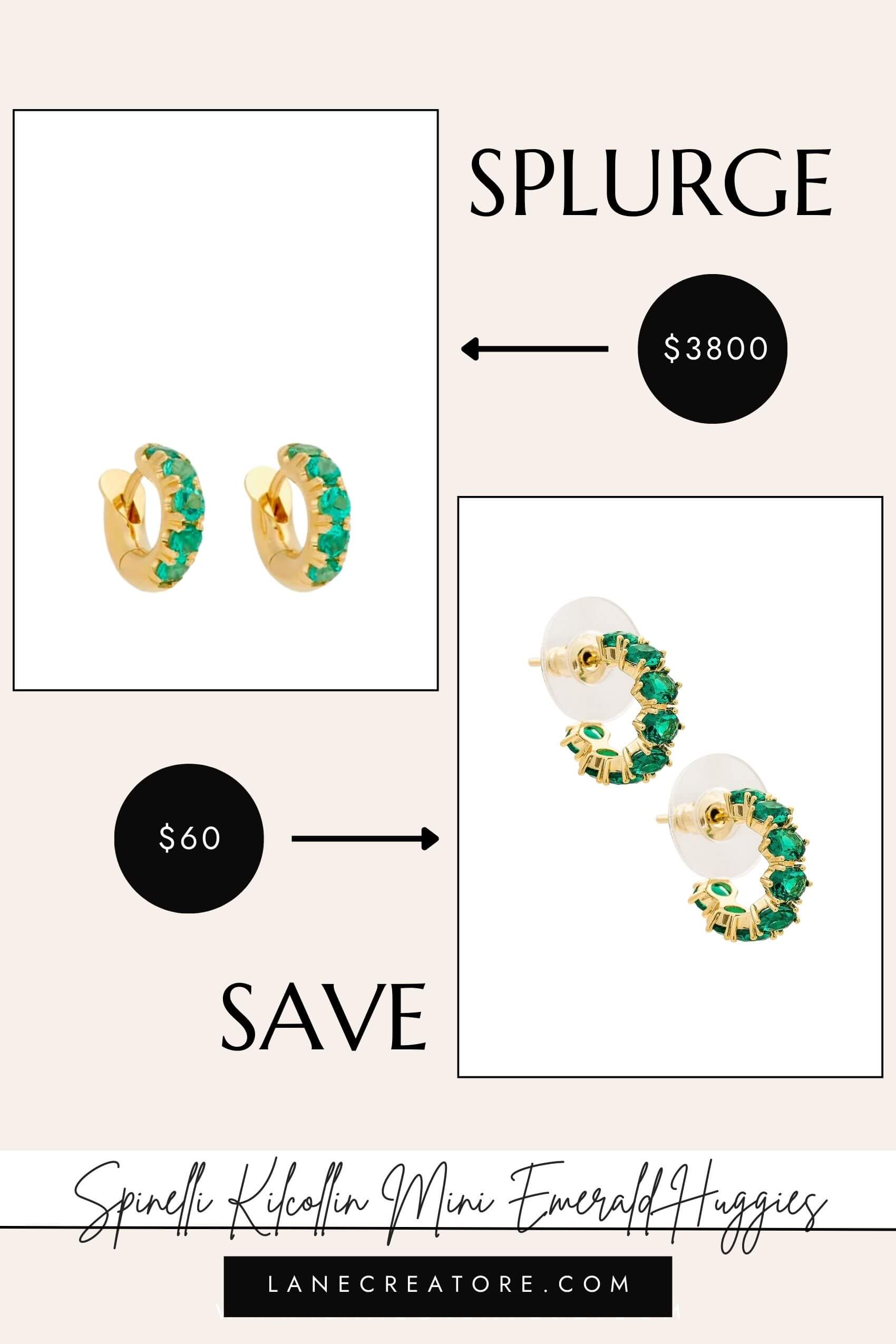 spinelli kilcollin huggie earring dupes