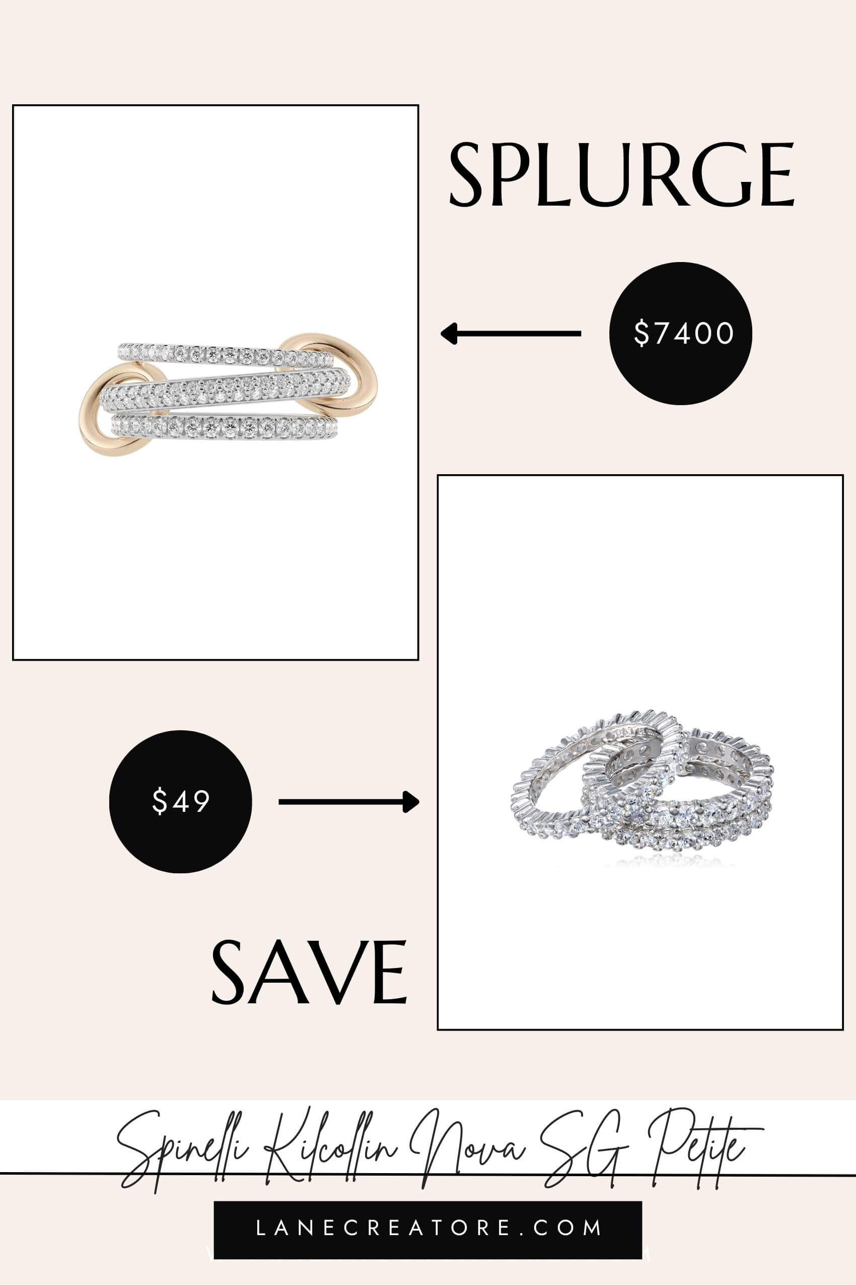 spinelli kilcollin ring dupe amazon