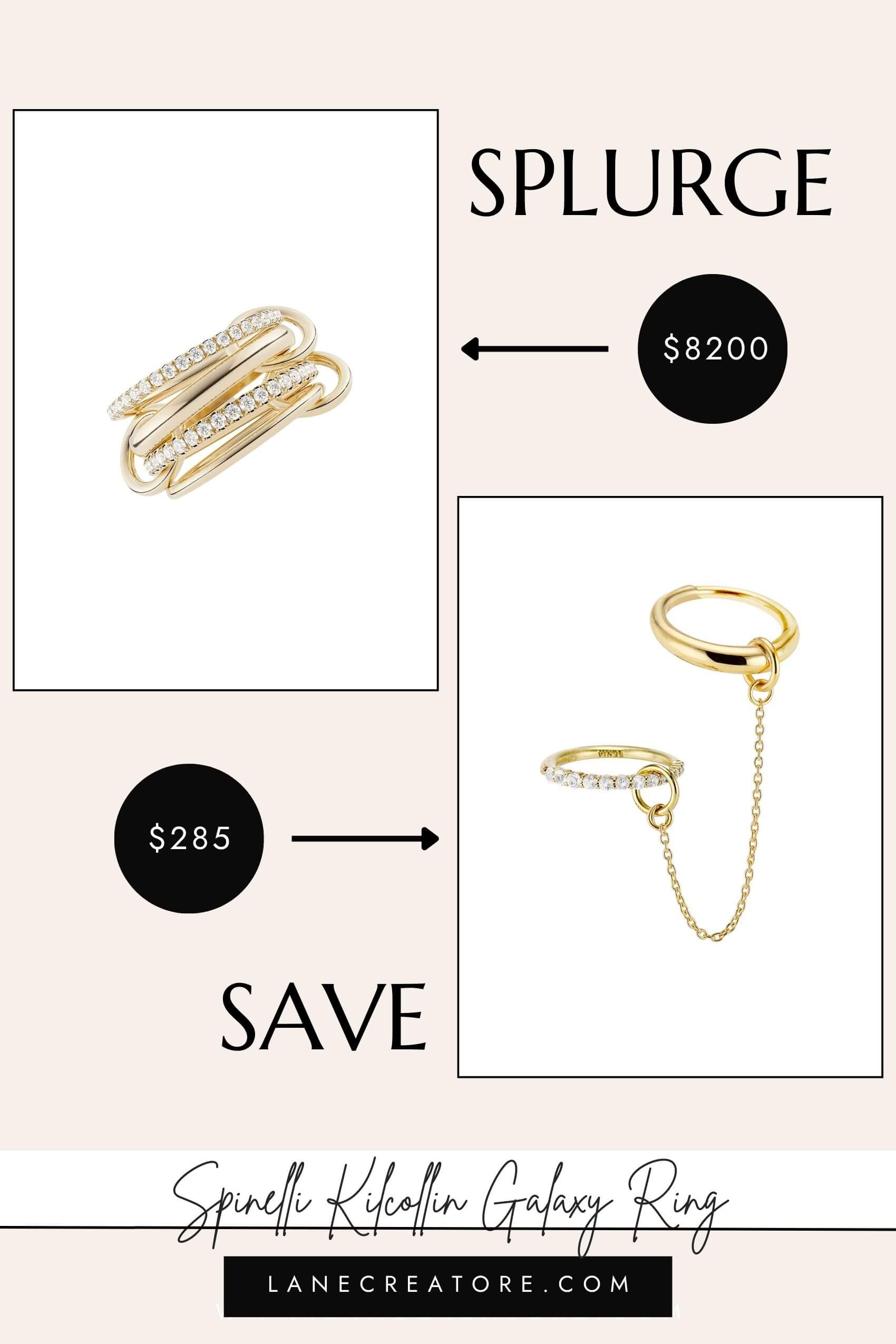 spinelli kilcollin galaxy ring dupe