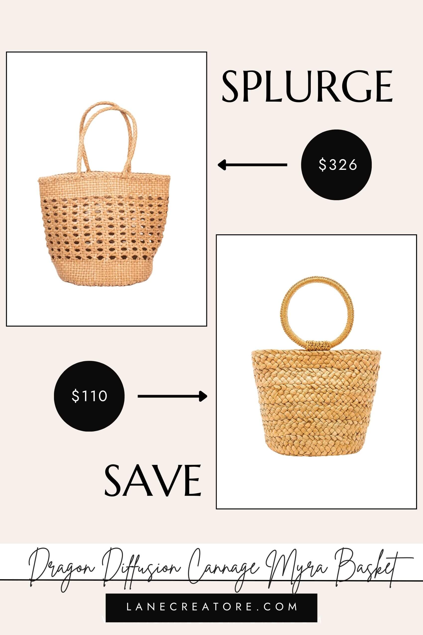 dragon diffusion basket bag dupe