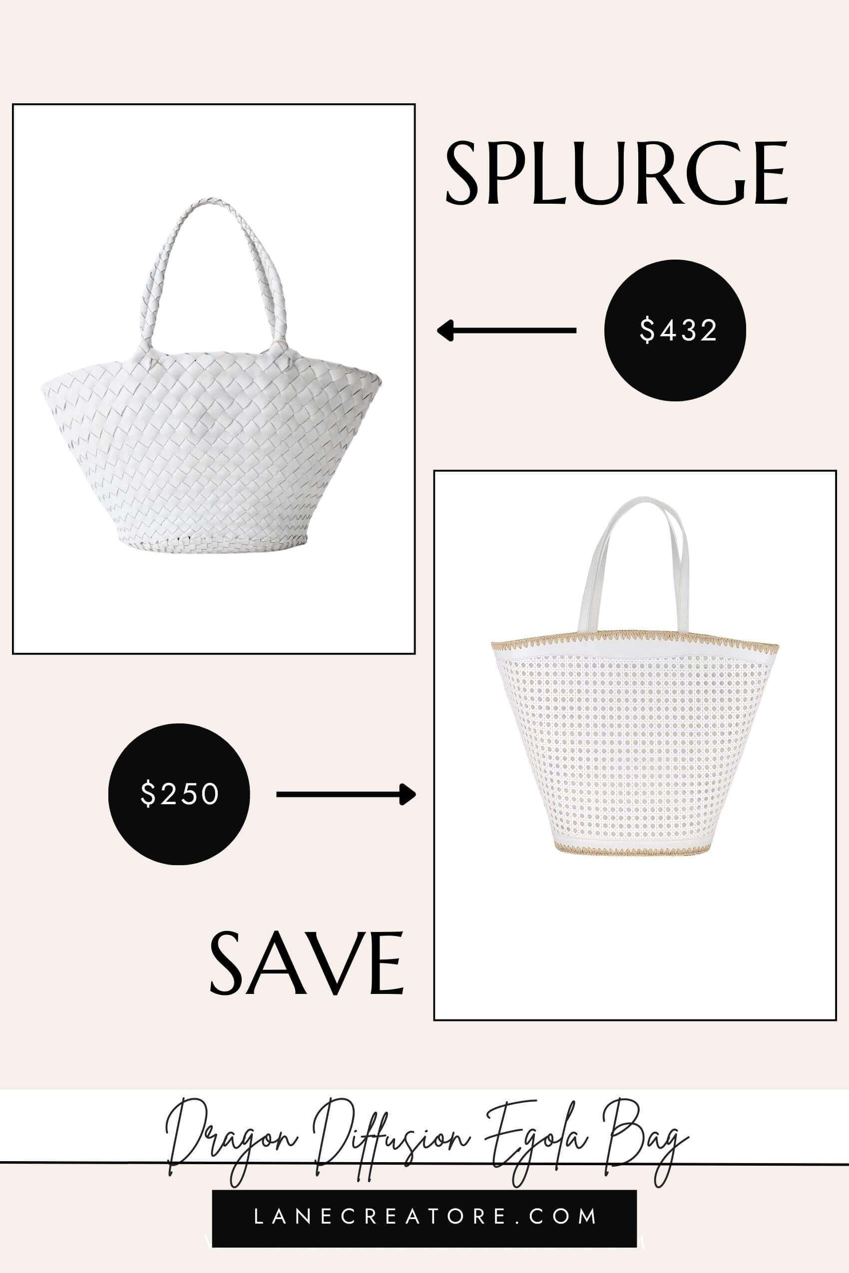 dragon diffusion white bag dupe