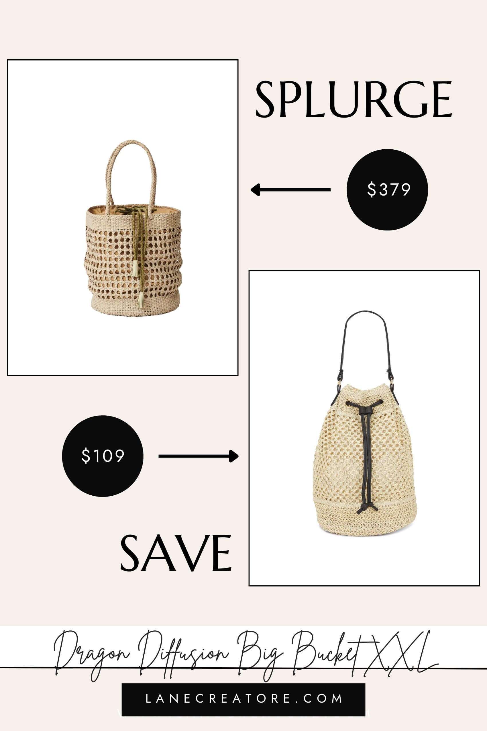 dragon diffusion bucket bag dupe