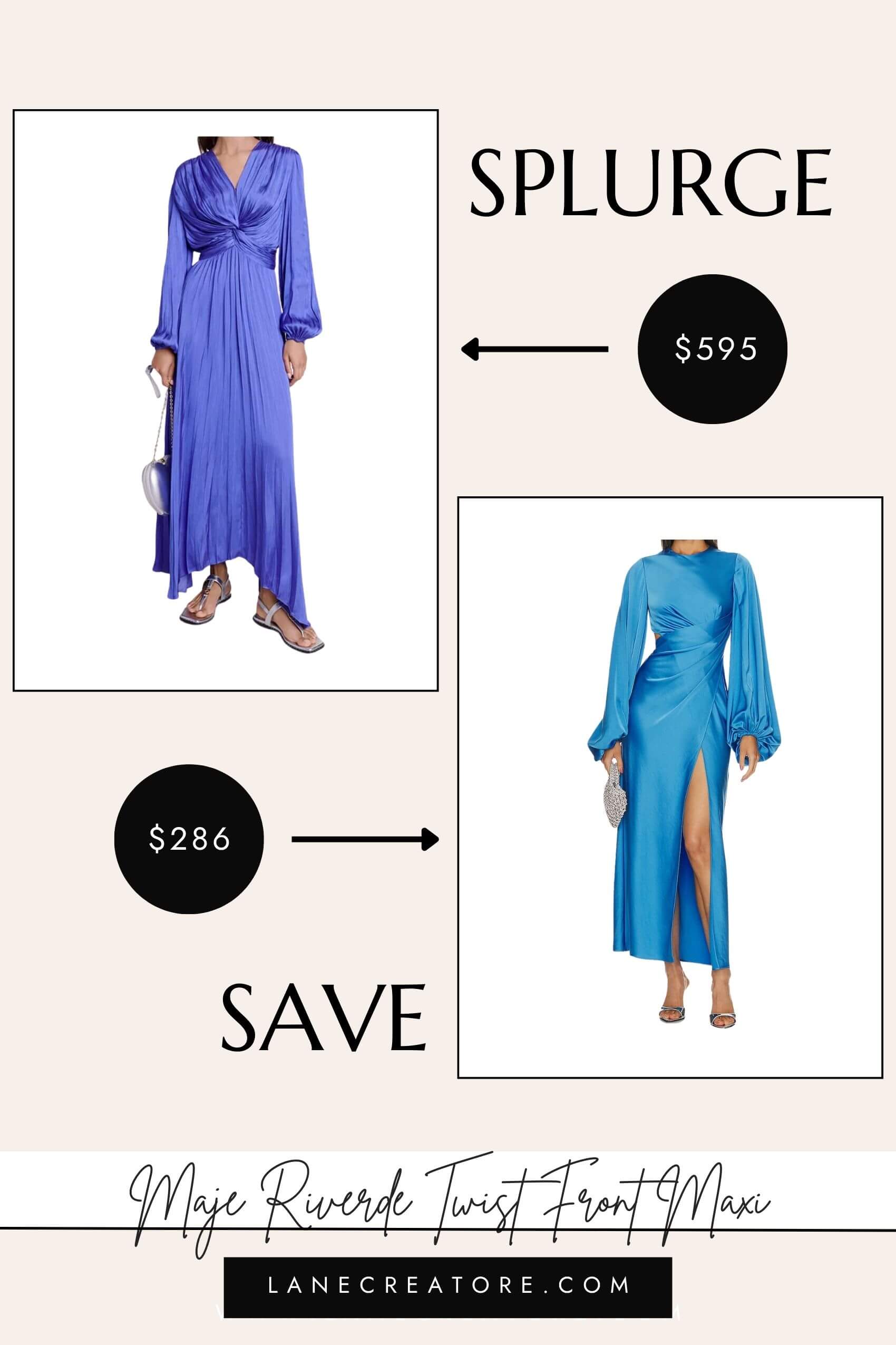 maje blue dress dupe