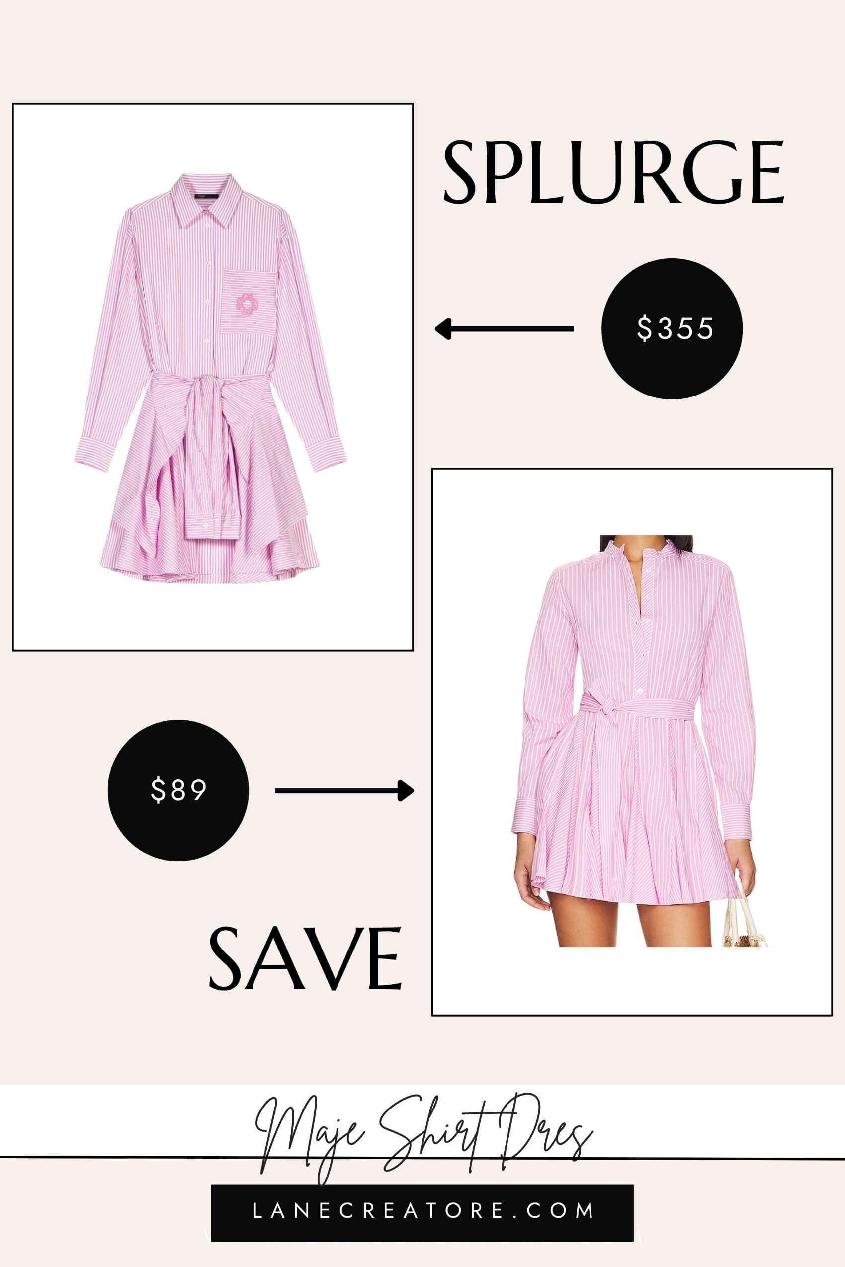 maje shirt dress dupe