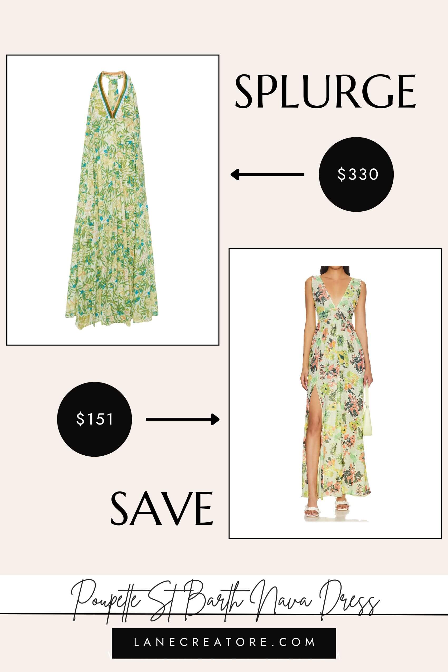 poupette st barth nava dress dupe