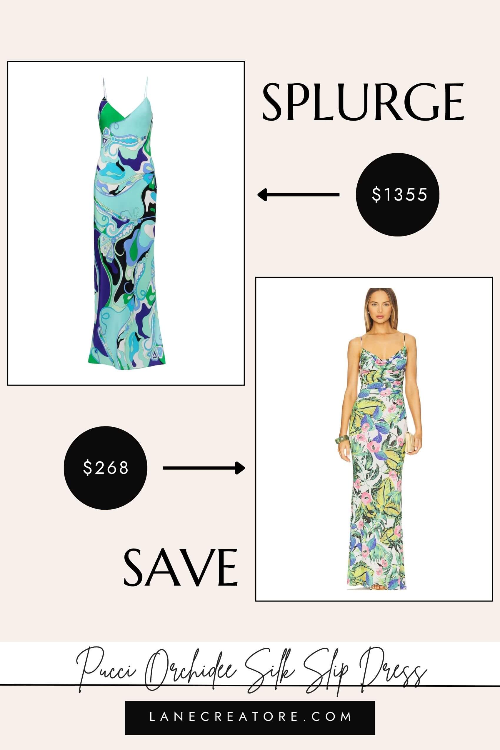pucci orchidee silk dress dupe