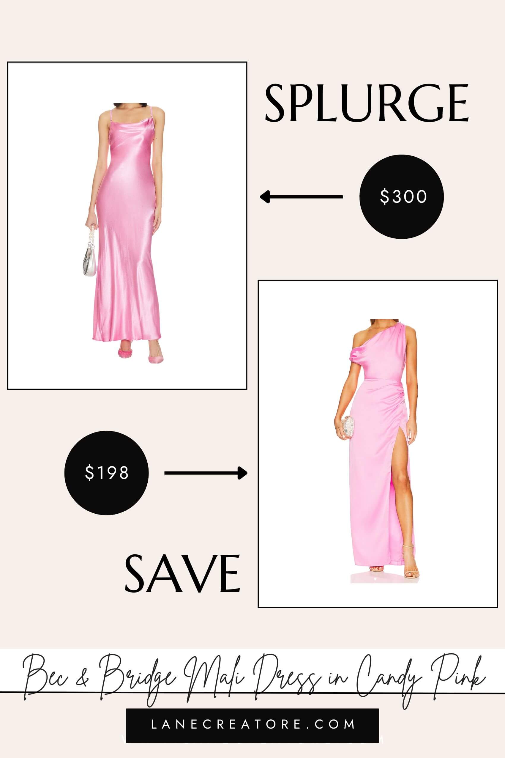 bec and bridge candy pink dress dupe