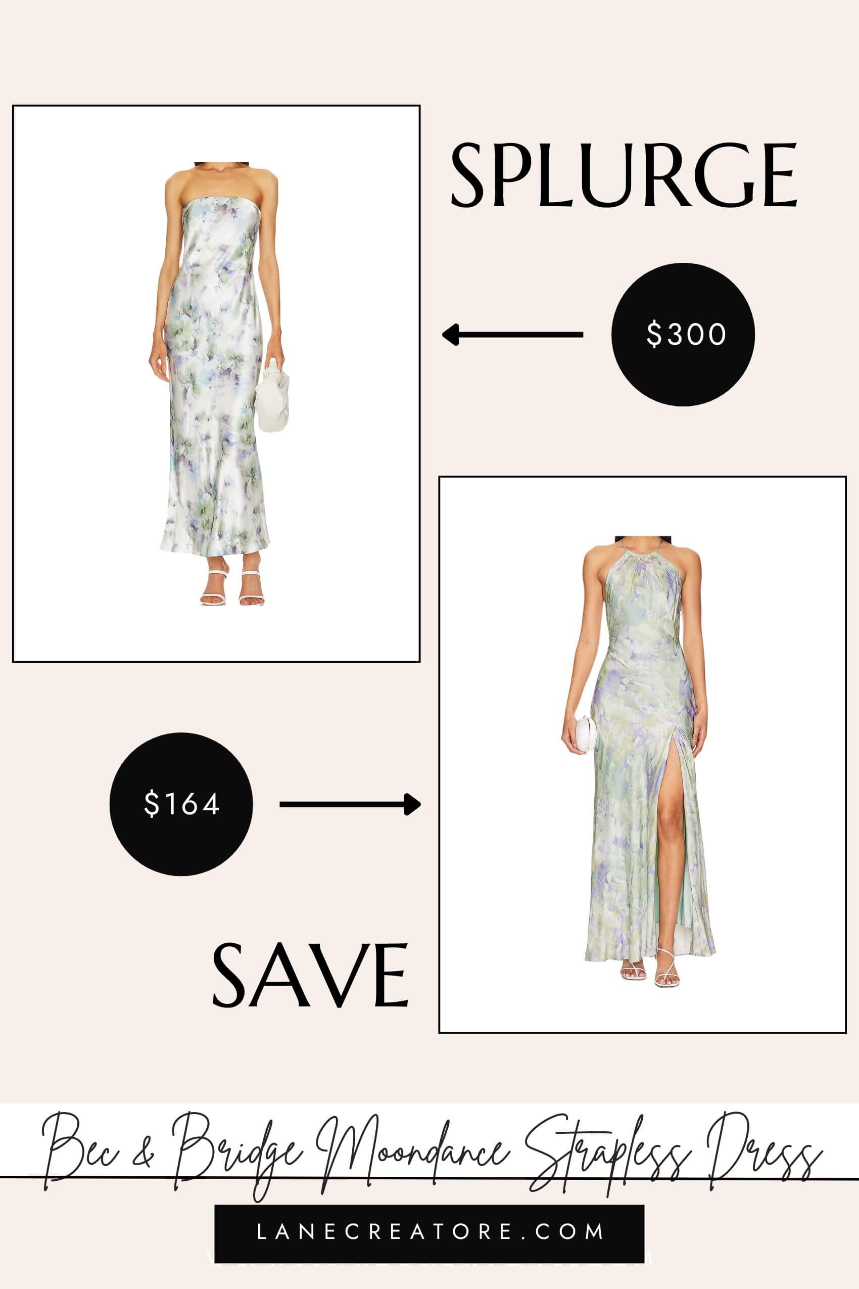 bec and bridge watercolor dress dupe