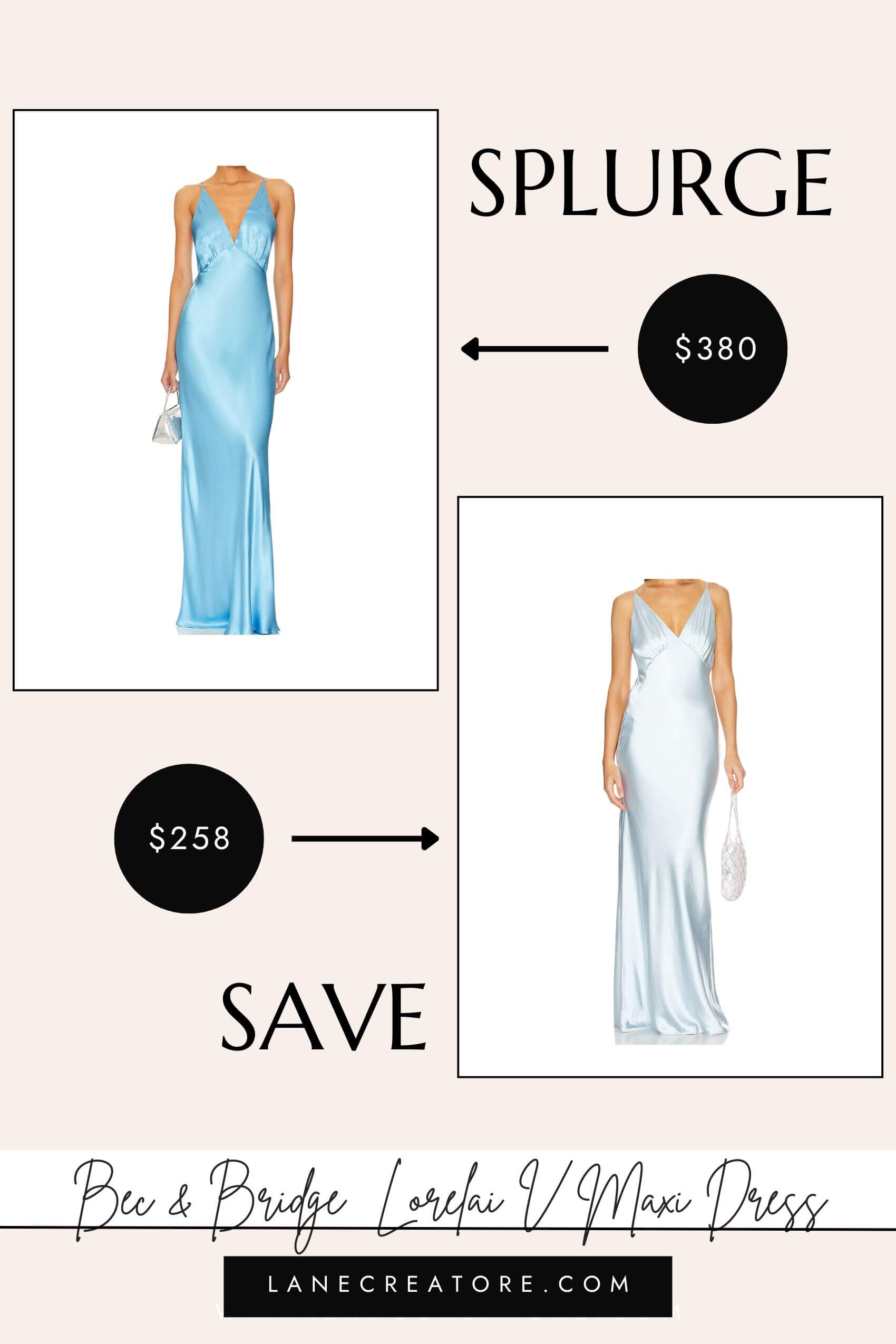 bec and bridge blue dress dupe