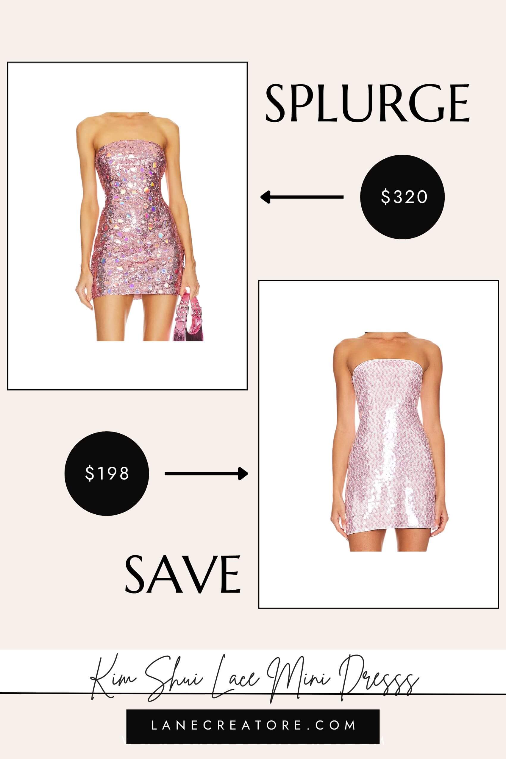 kim shui sequin dress dupe