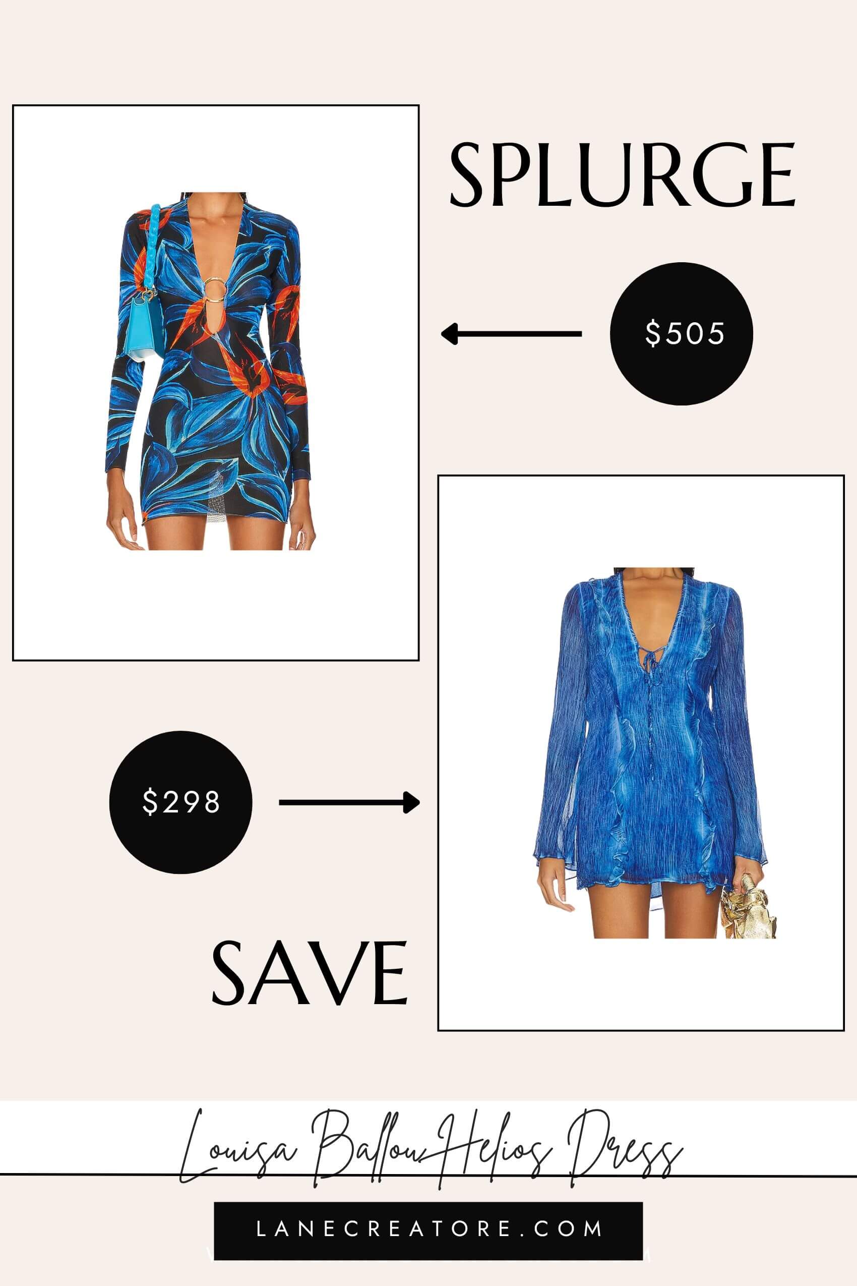 louisa ballou helios dress dupe