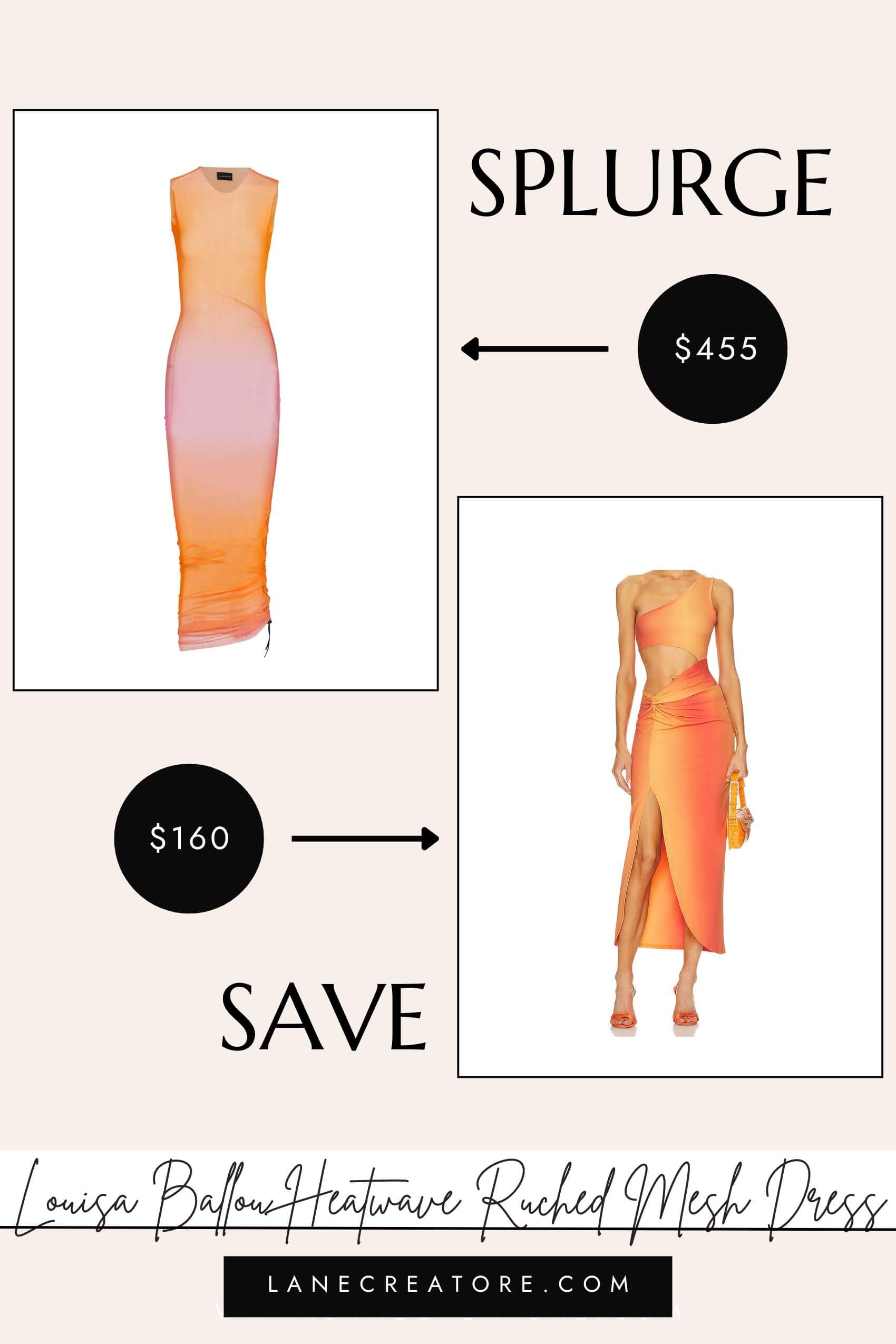 louisa ballou heatwave dress dupe