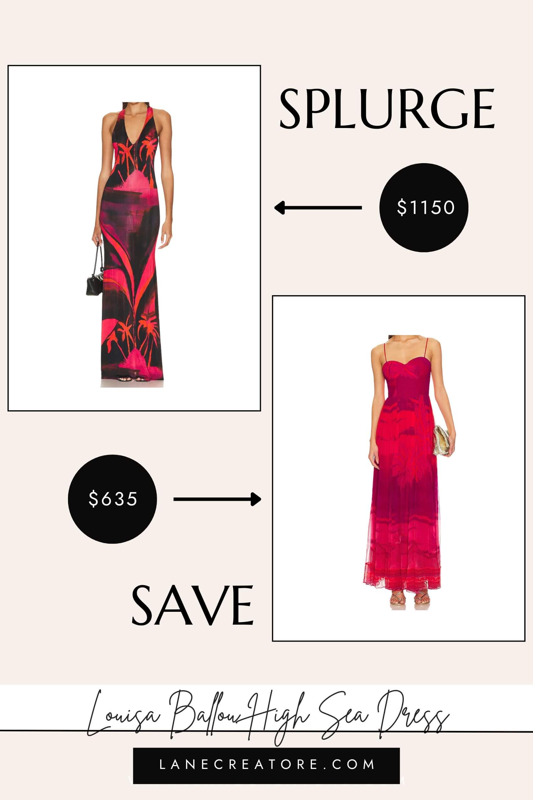 louisa ballou dress dupe