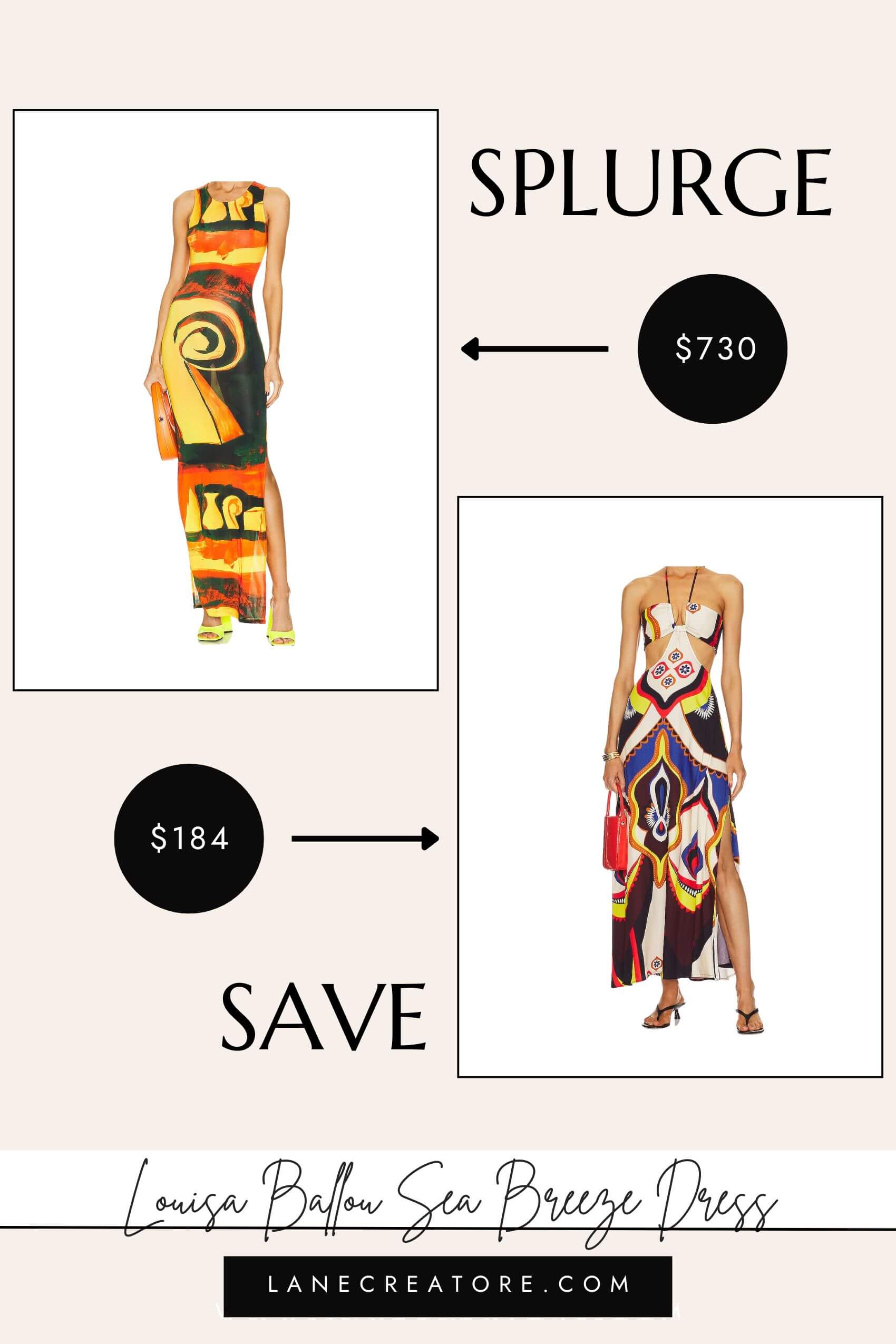 louisa ballou maxi dress dupe