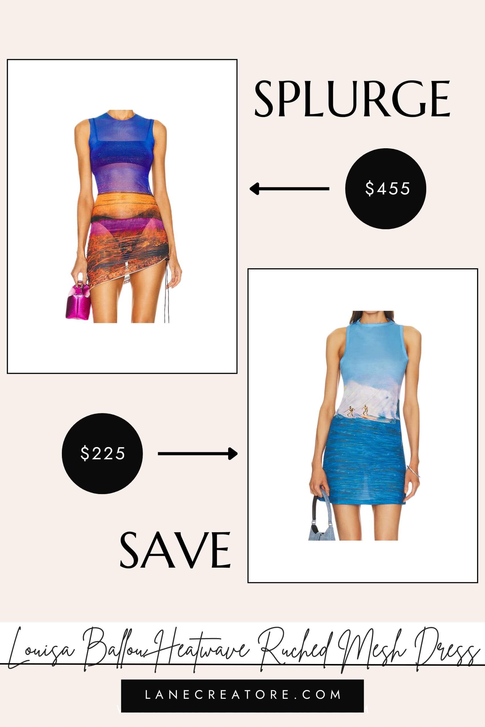 louisa ballou mini dress dupe
