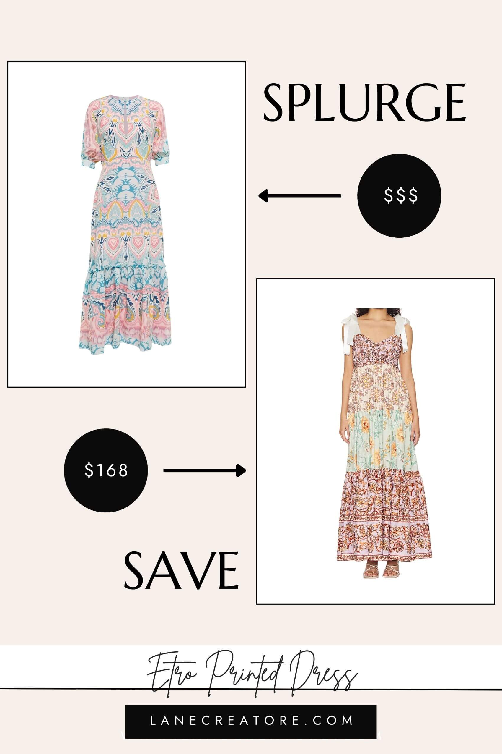 etro patchwork dress dupe