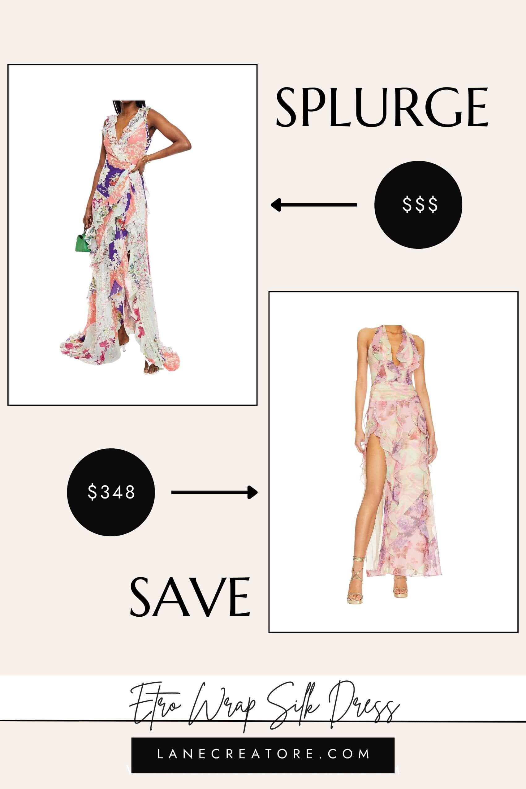 etro wrap dress dupe