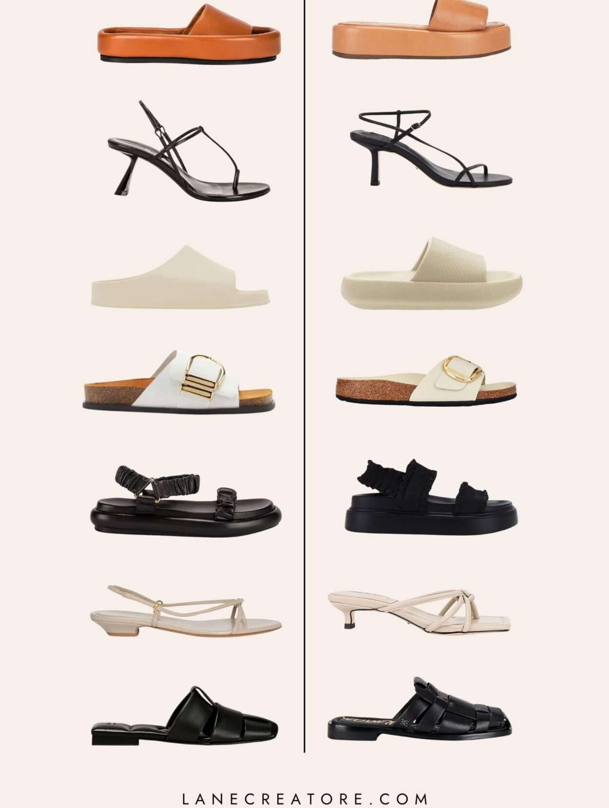 khaite sandal dupes