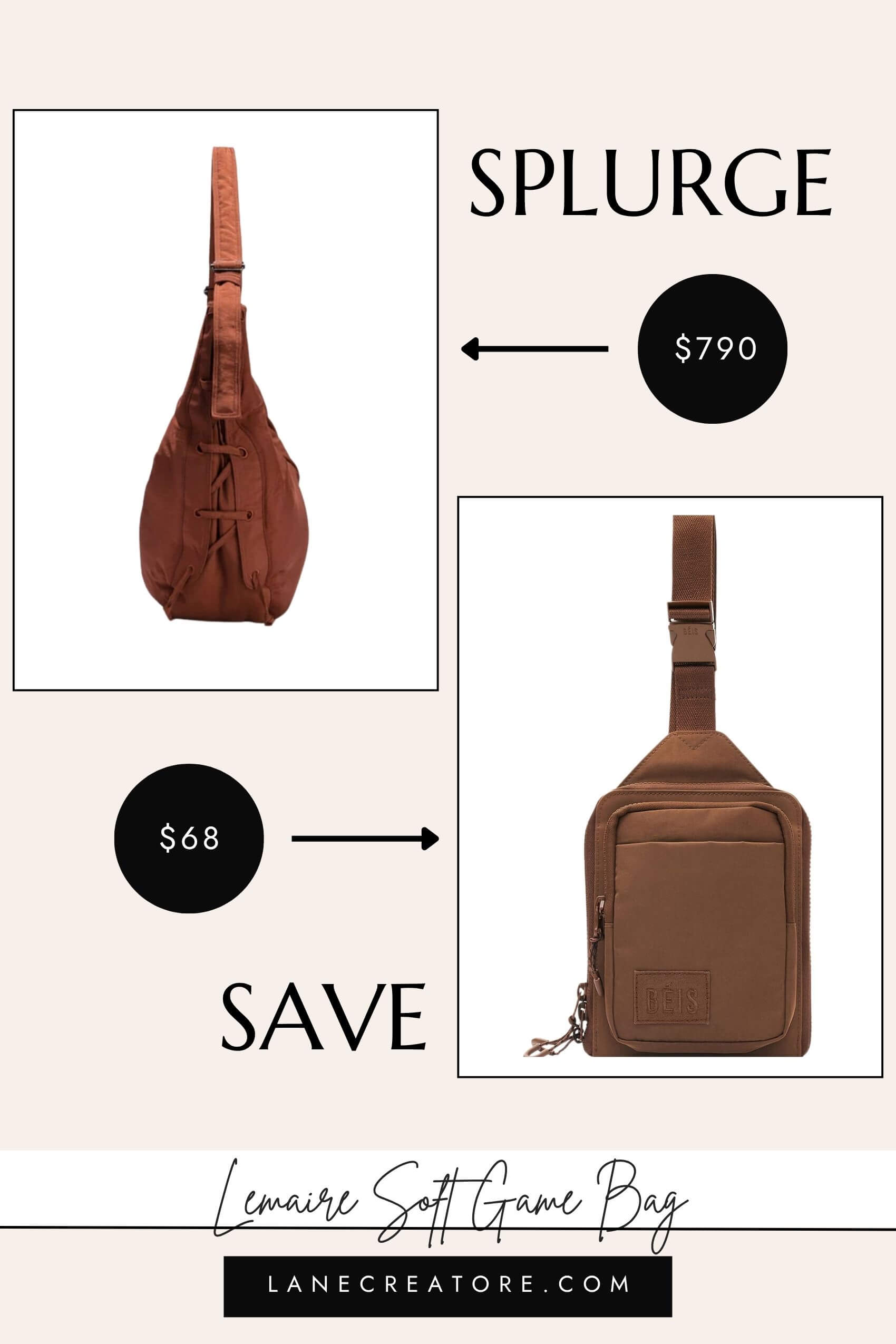 lemaire soft game bag dupe