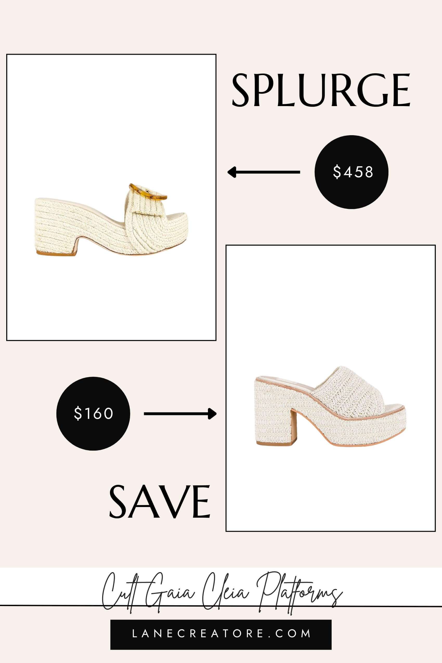 cult gaia cleia platform sandals dupe