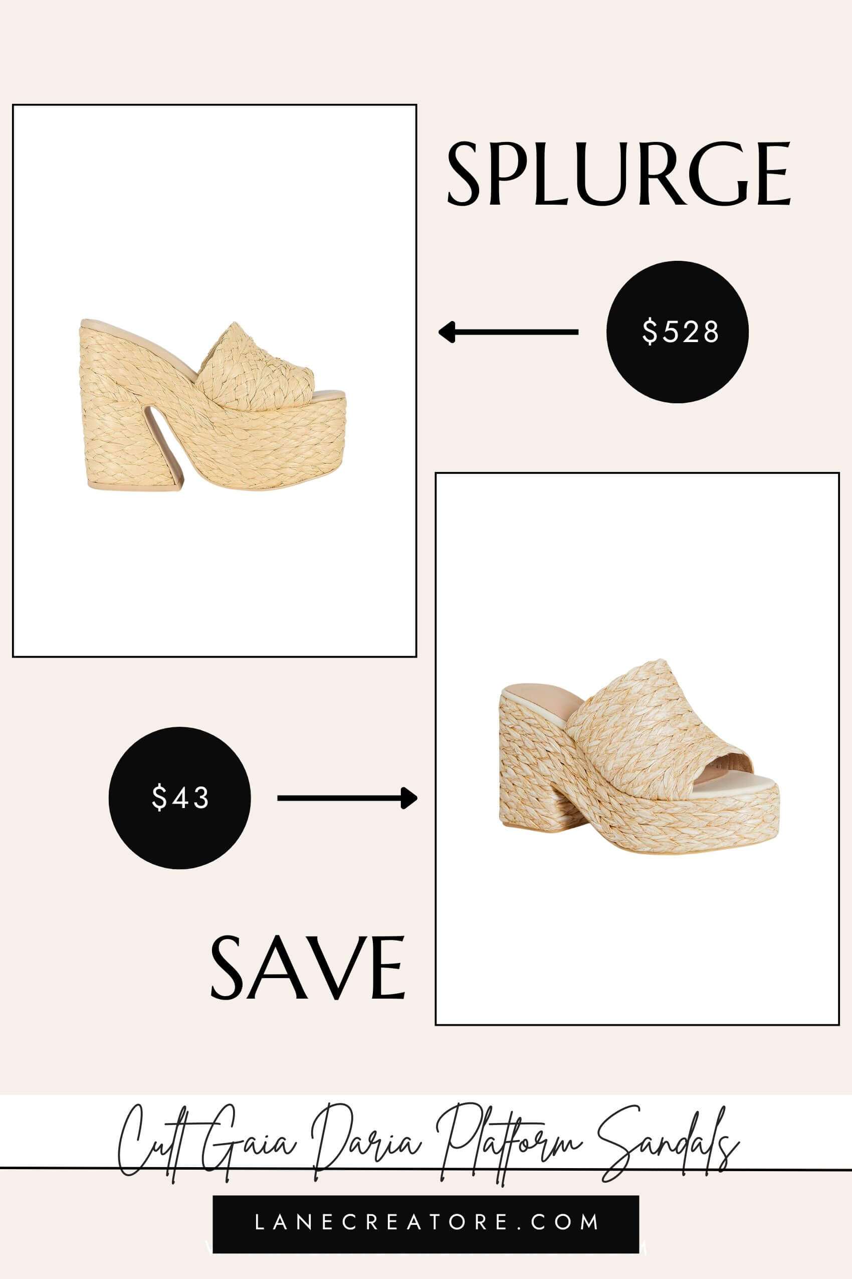 cult gaia daria platform sandals dupe amazon