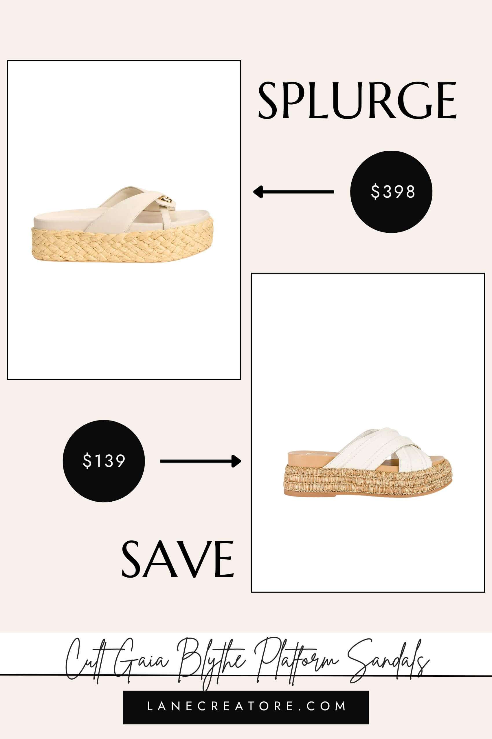 cult gaia blythe platform sandals dupe